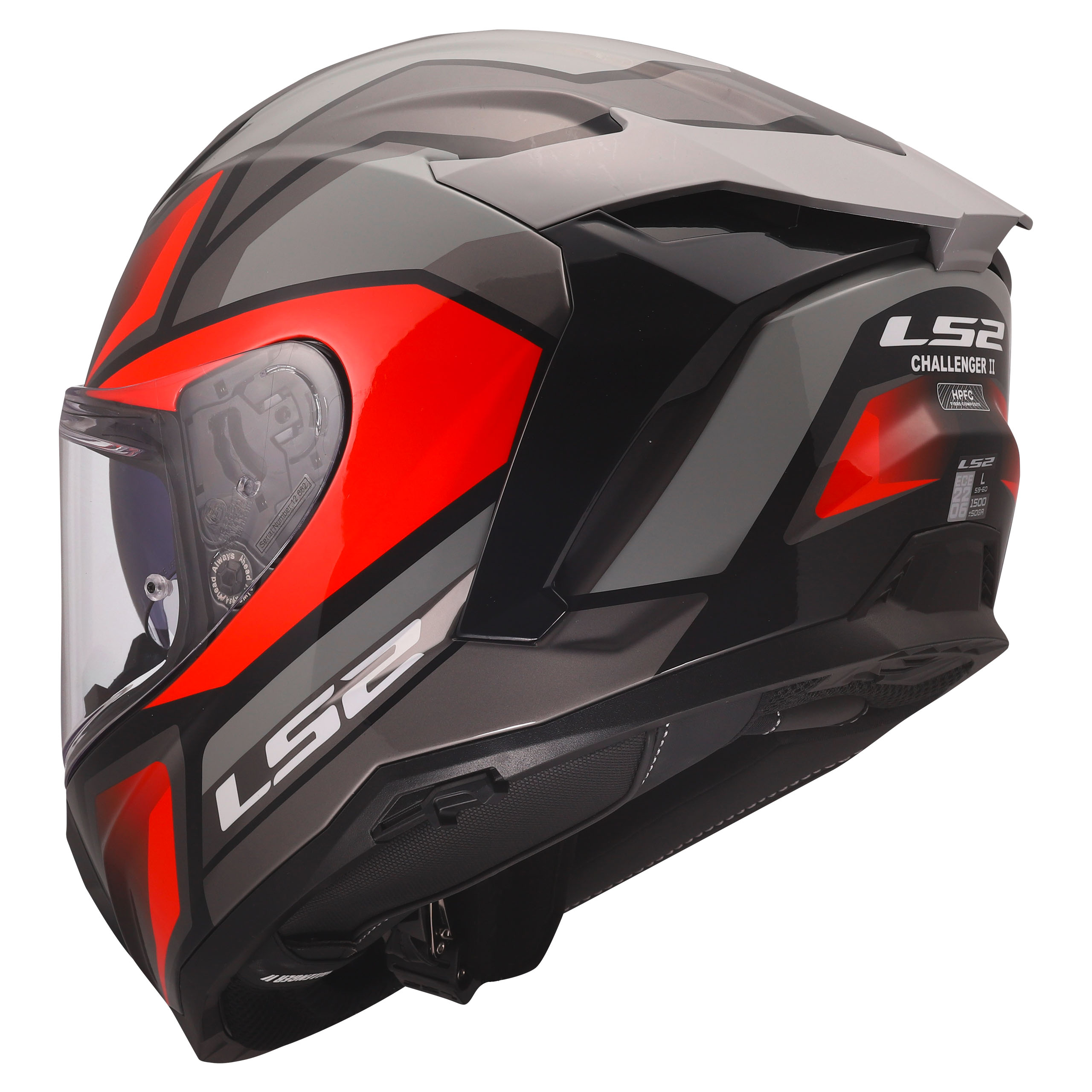 LS2-FF817 Challenger II Viper Rot Dekor XXL-4603991999051012