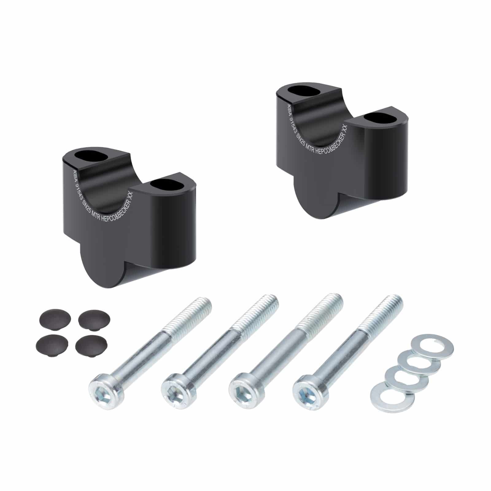 Hepco & Becker Lenkererhöhung 25mm schwarz für Honda NC 750 S 2014-2020