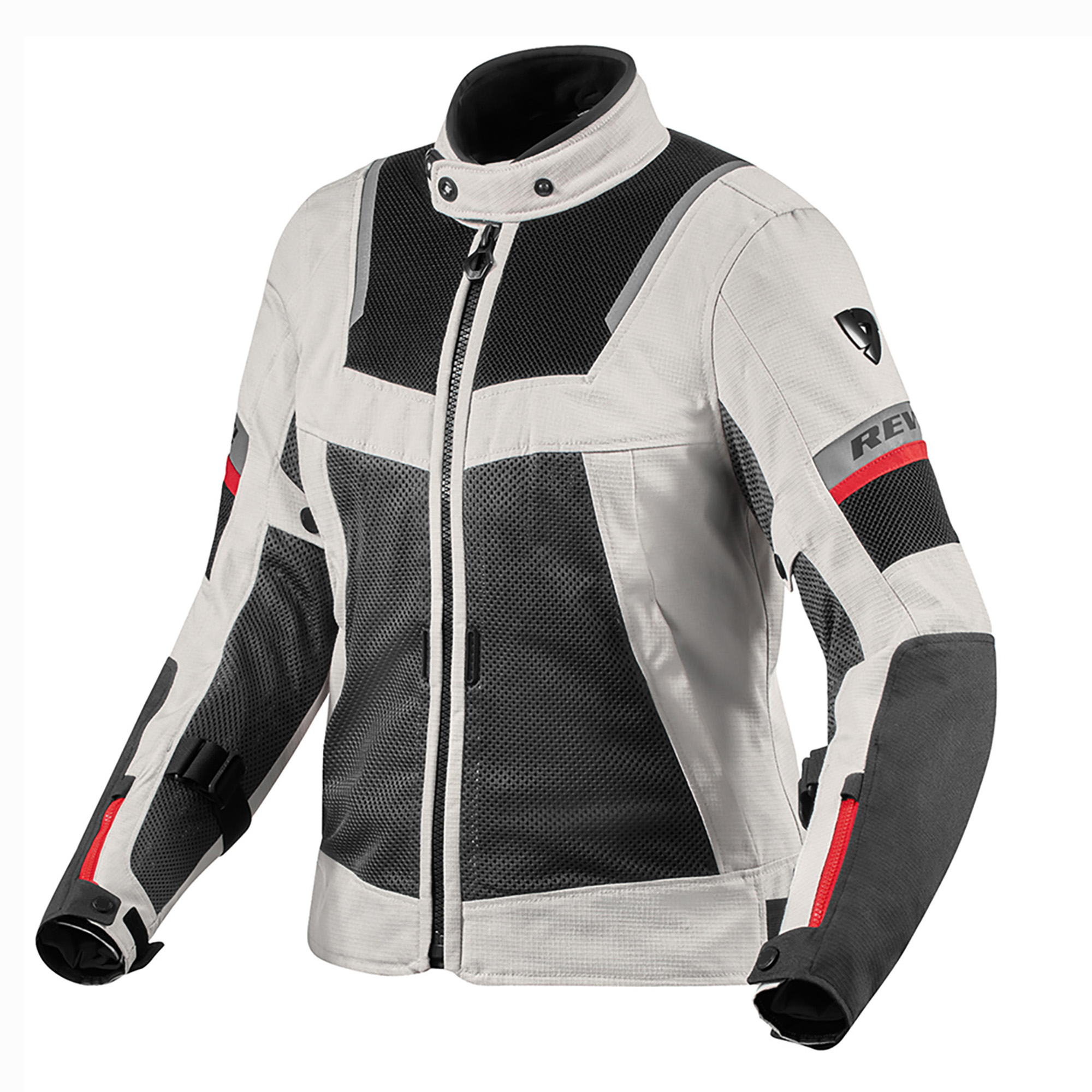 REV'IT! Tornado 4 H2O Damen Jacke silber/schwarz 40 - Motorradbekleidung - Motorradjacken