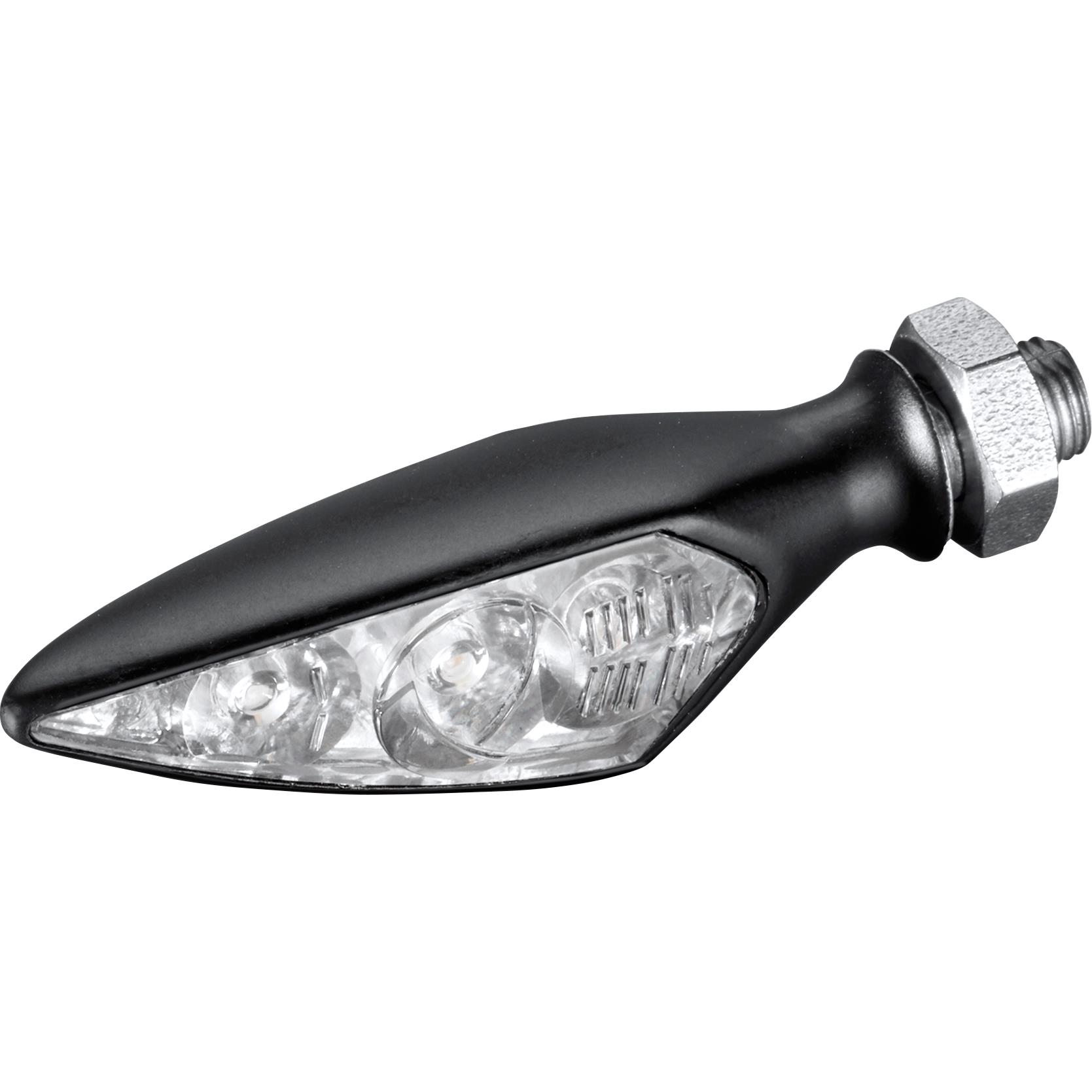 Kellermann LED Metall Blinker M5 Rhombus S Extreme schwarz VRHL - Motorradteile & Ersatzteile - Beleuchtung