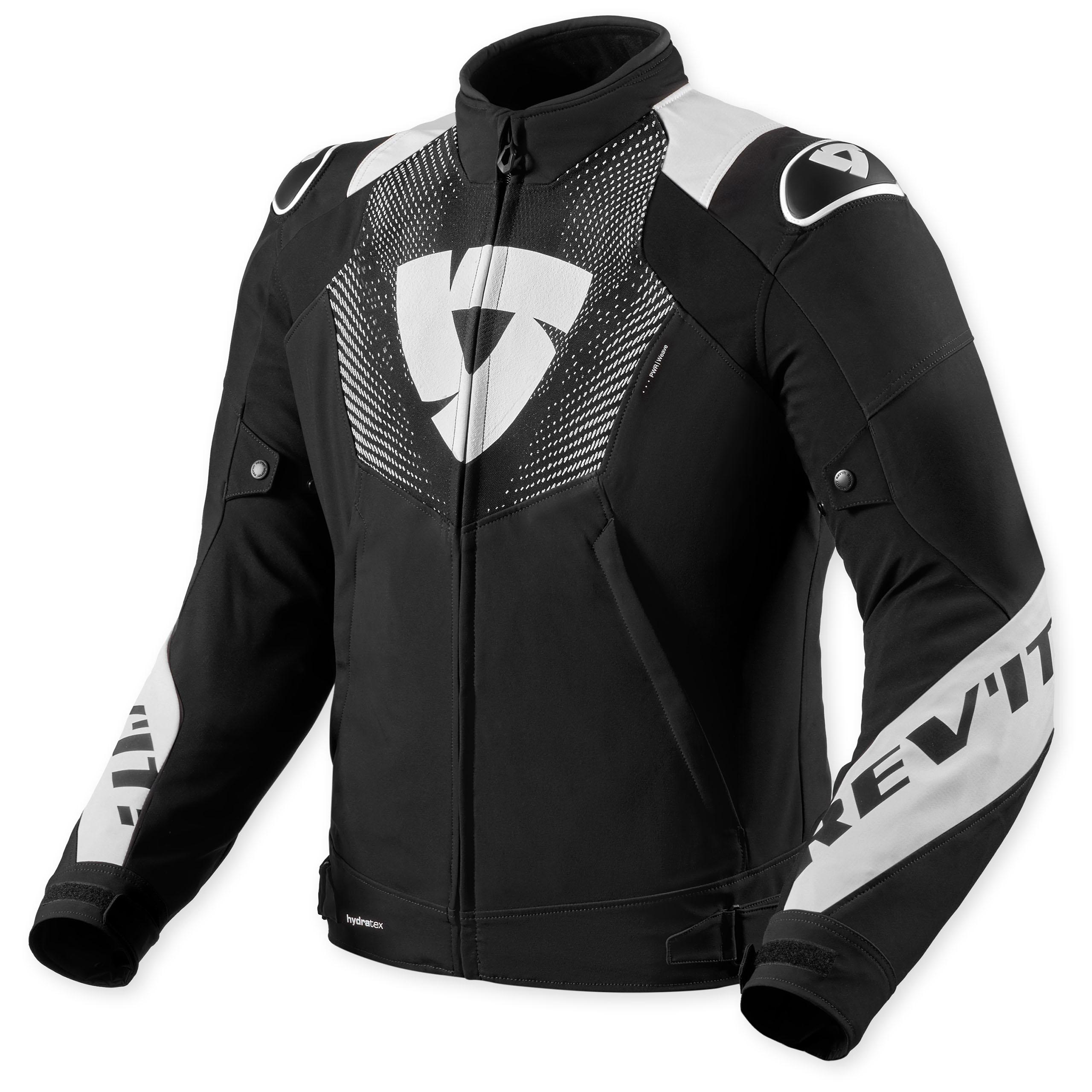 REV'IT! Hyperspeed 3 H2O Jacke schwarz/weiß M - Motorradbekleidung - Motorradjacken