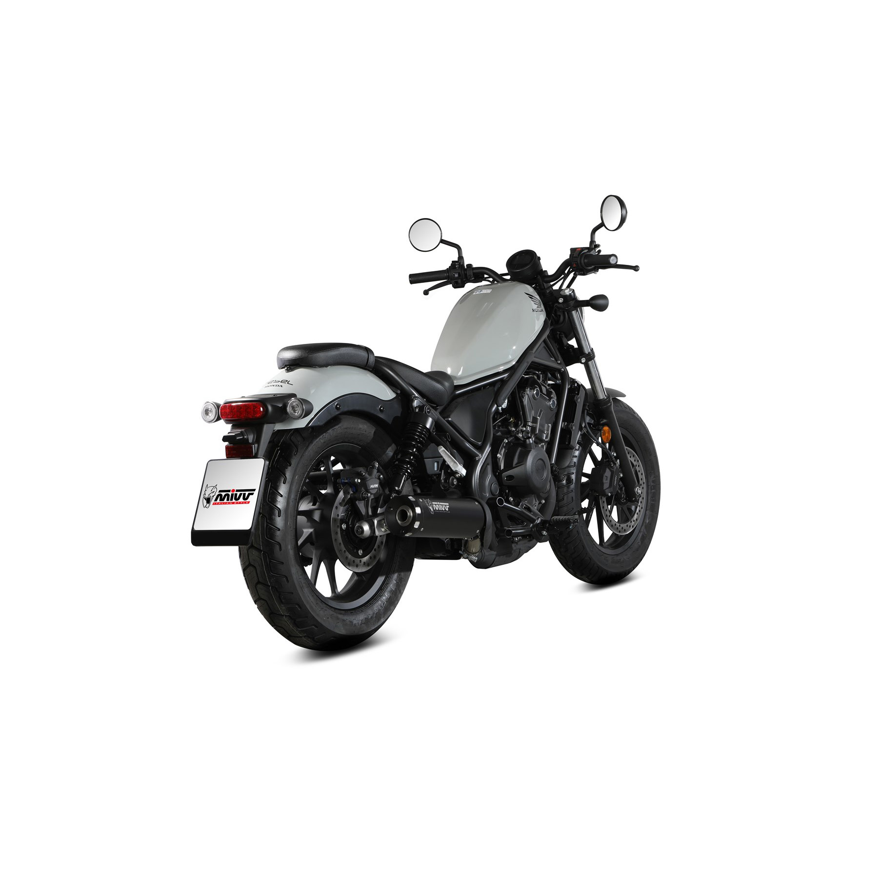 MIVV Auspuff HR-1 schwarz für Honda CMX 500 Rebel 2022-2024