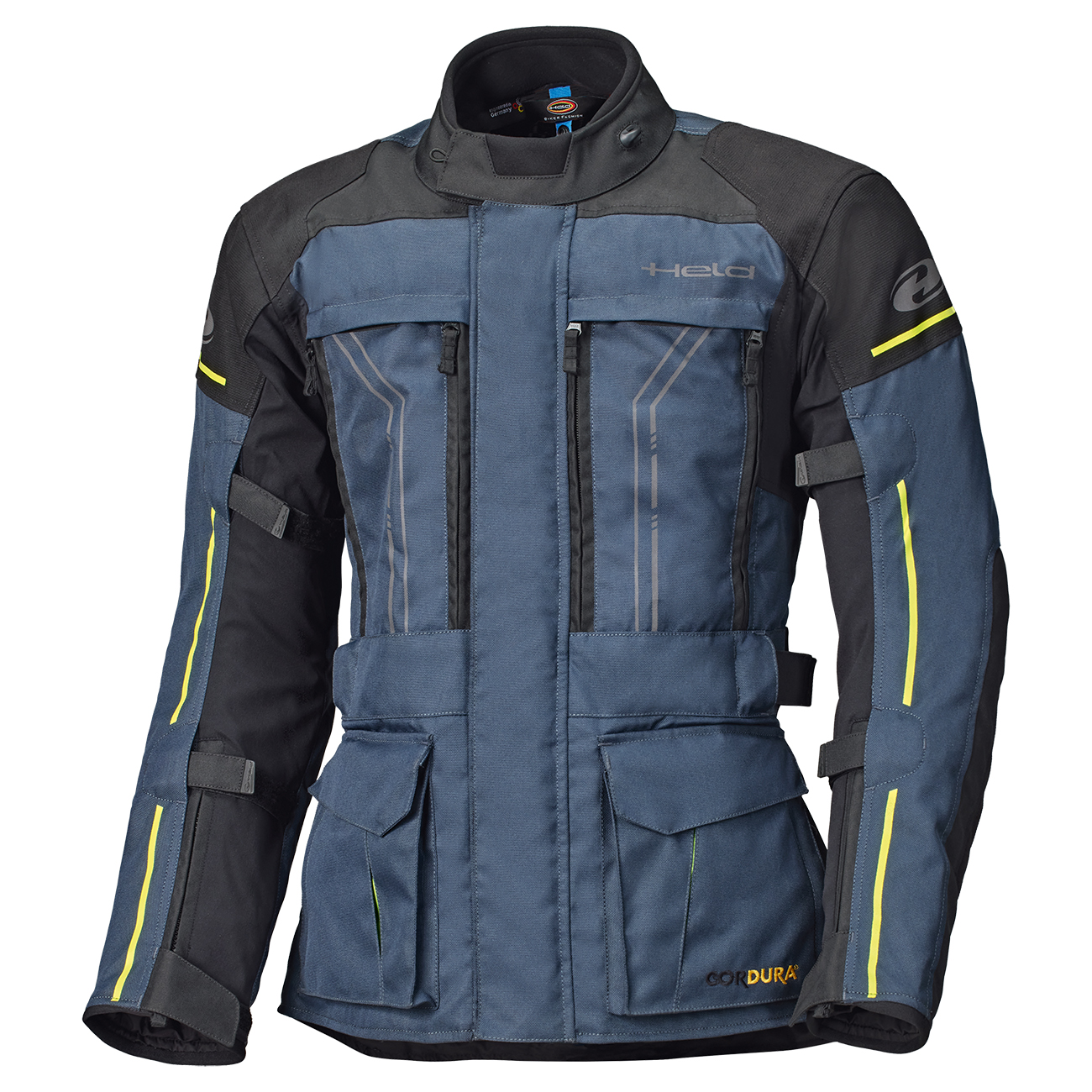 Held Pentland Top Textiljacke navy blau/neongelb M - Motorradbekleidung - Motorradbekleidung Herren