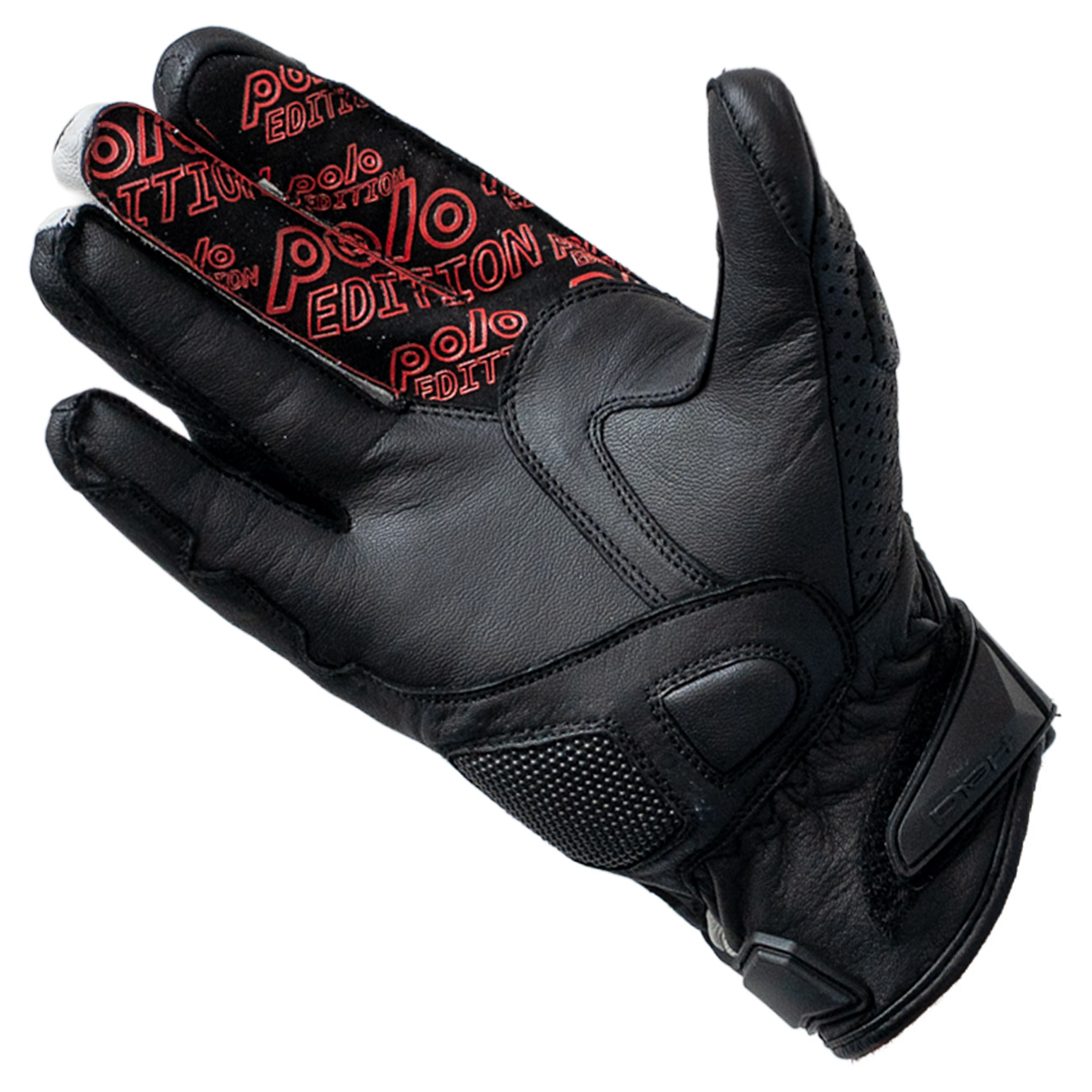 Held-Racing Sporthandschuh POLO Edition schwarz/weiß/rot 8-0001735007035806