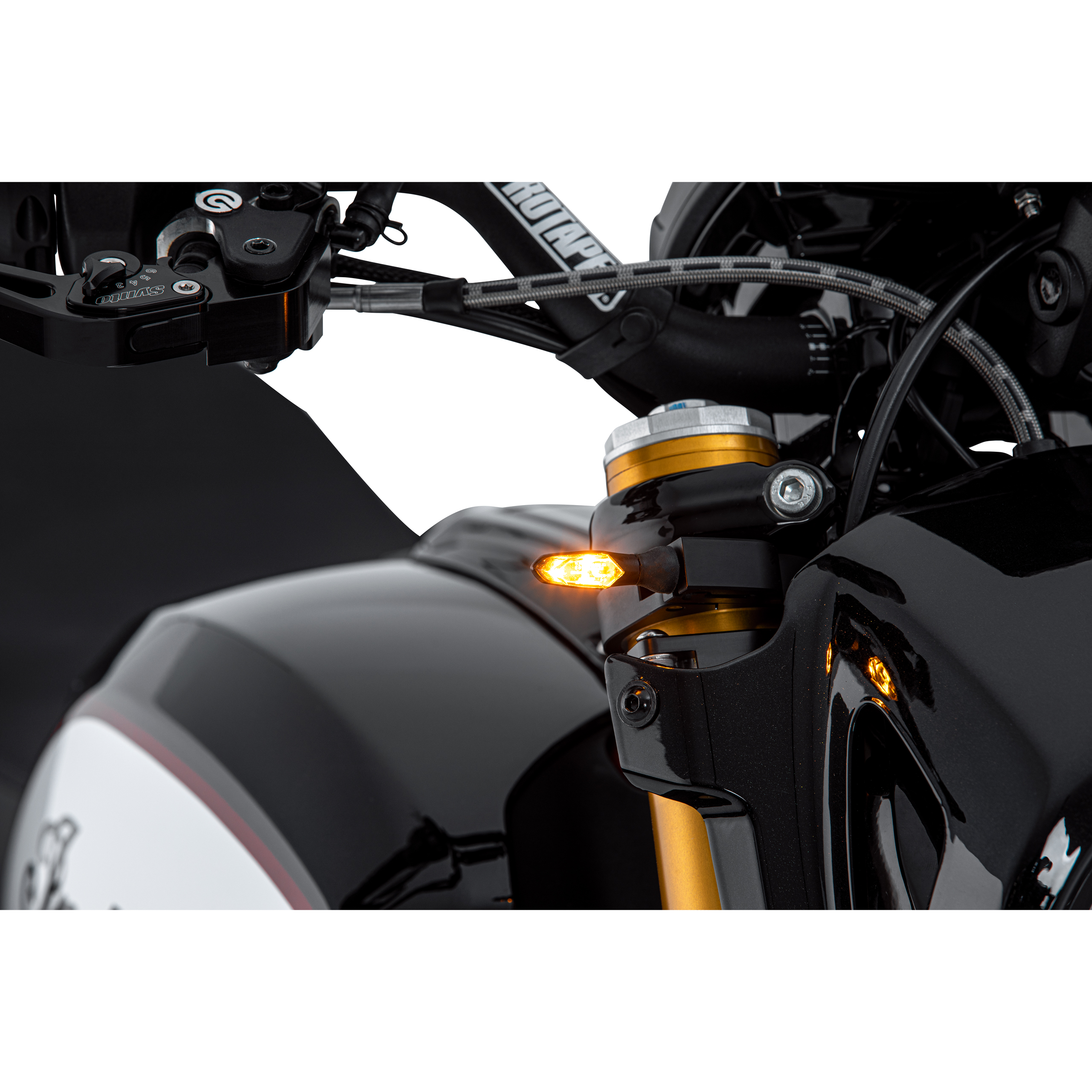 Highsider-LED Blinkerpaar Sonic-X2 M8 Metall schwarz, getöntes Glas-5706141020000880