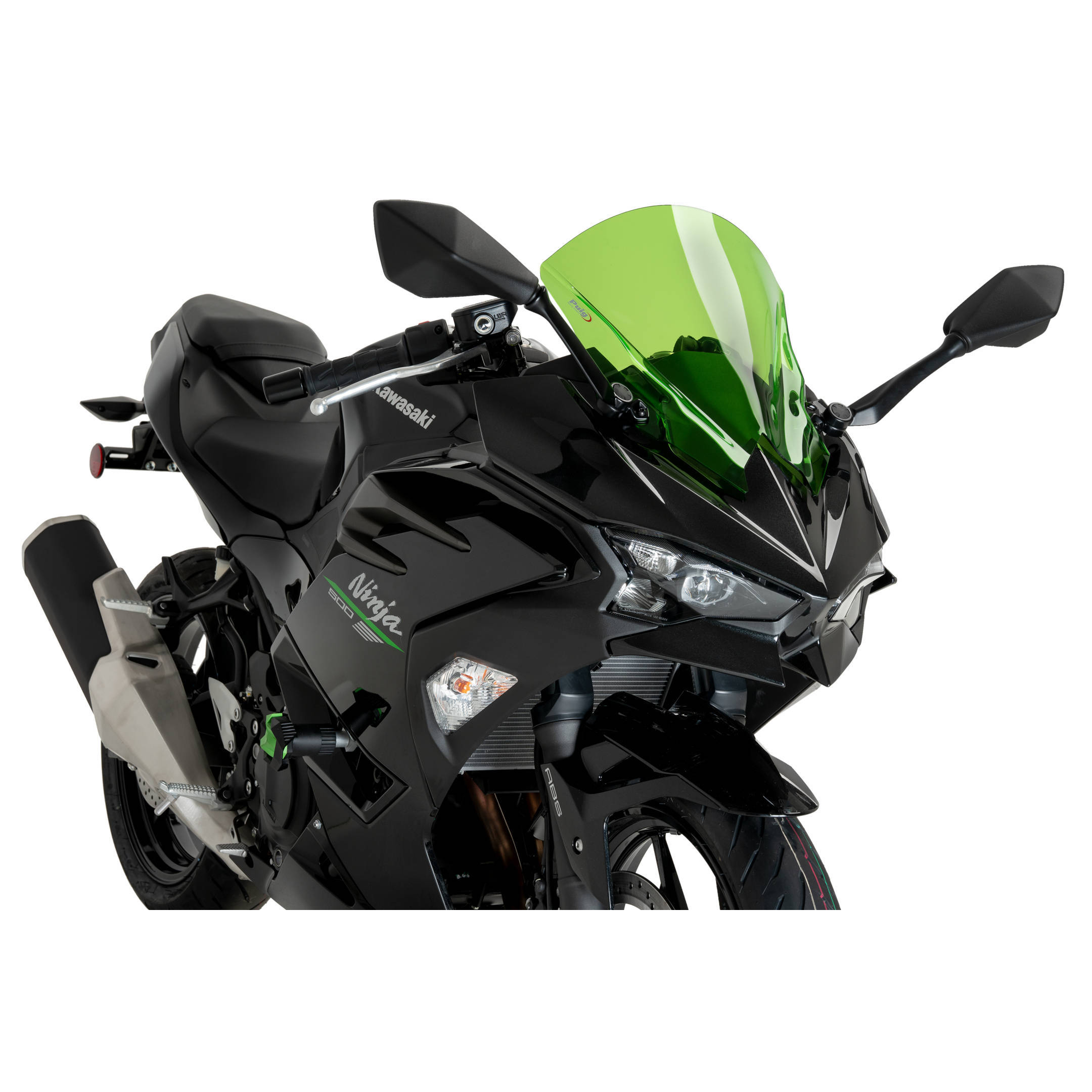 Puig Z-Racing Scheibe grün für Kawasaki Ninja 500 /SE - Motorradteile & Ersatzteile - Verkleidungen & Abdeckungen