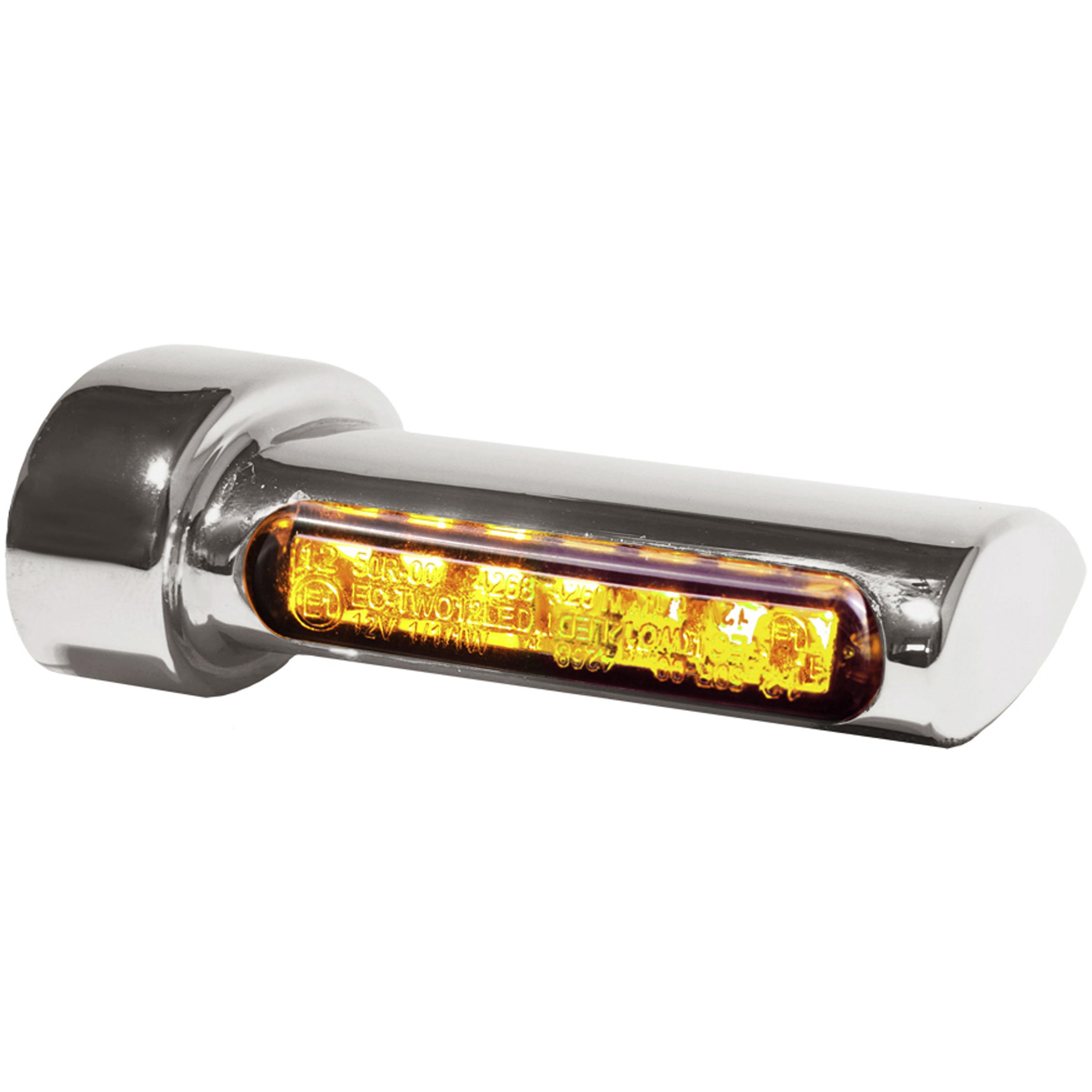 HeinzBikes LED Alu Blinkerpaar Winglets für Harley hinten chrom - Motorradteile & Ersatzteile - Beleuchtung