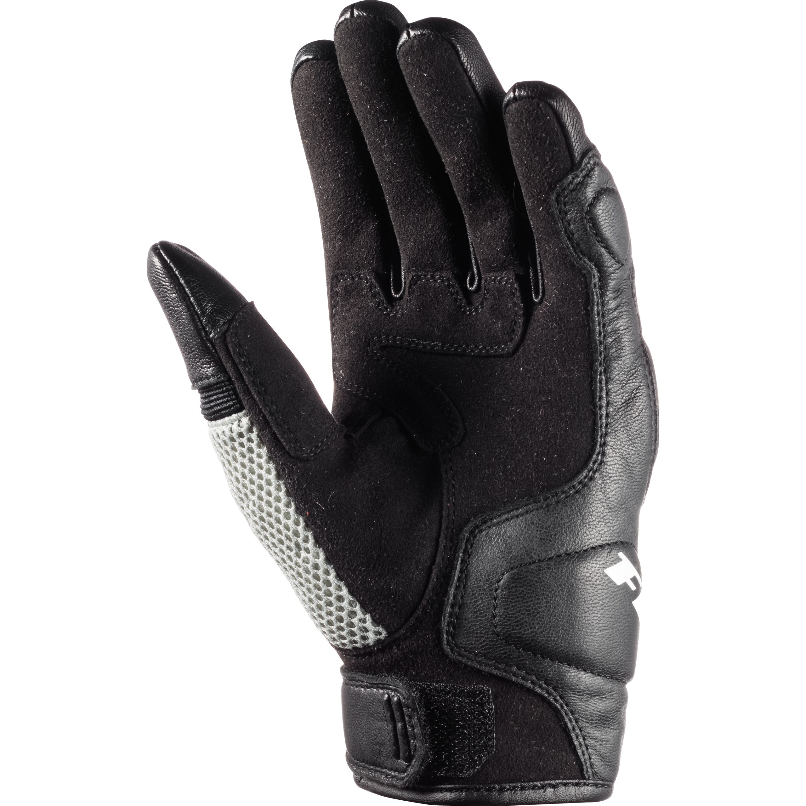FLM-Misano Air Damen Leder/Textilhandschuh kurz grau 6-3114861007007930