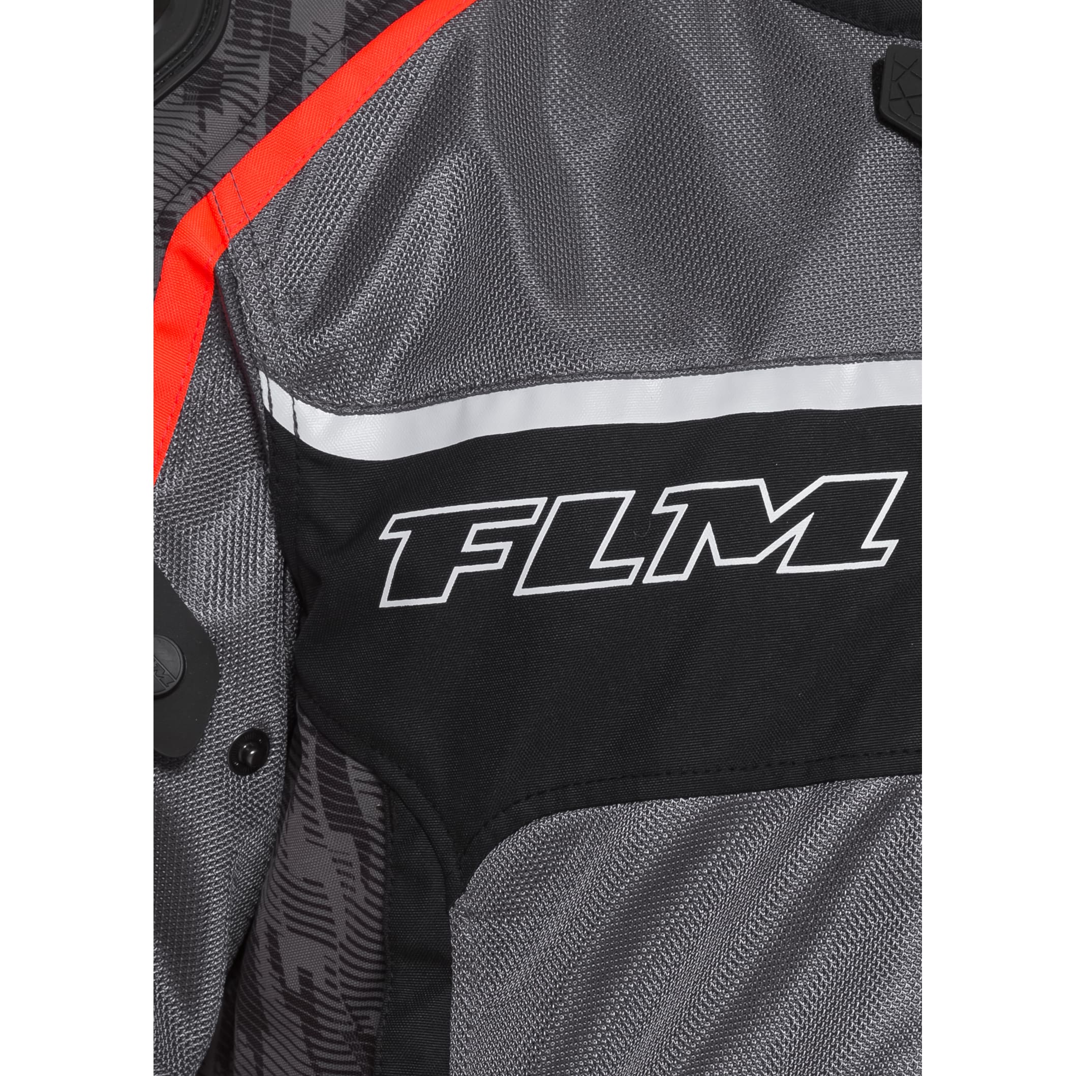 FLM-Sports Textil Jacke 1.2 grau/rot-2014221999002