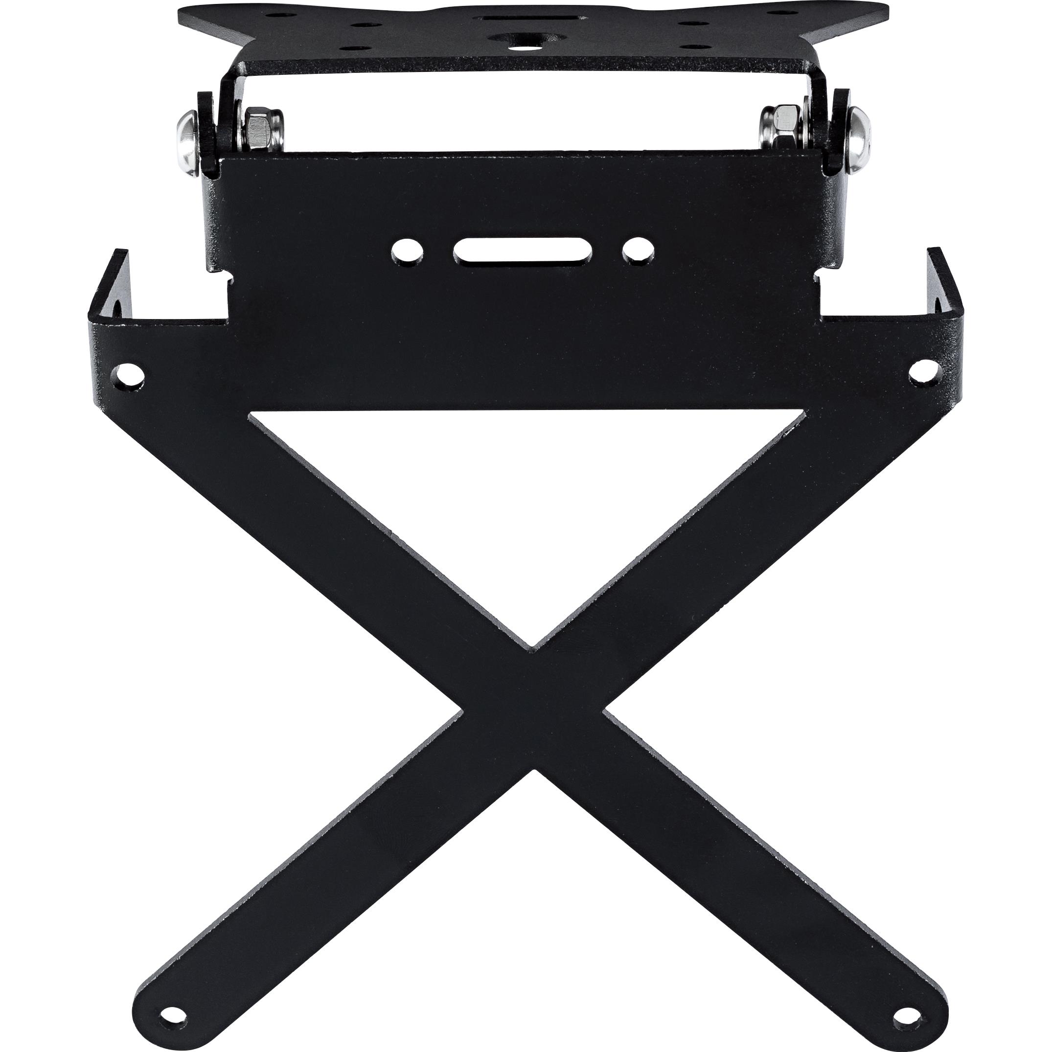 Hashiru Kennzeichenträger Alu ST02 universal schwenkbar schwarz - Motorradteile & Ersatzteile - Anbauteile