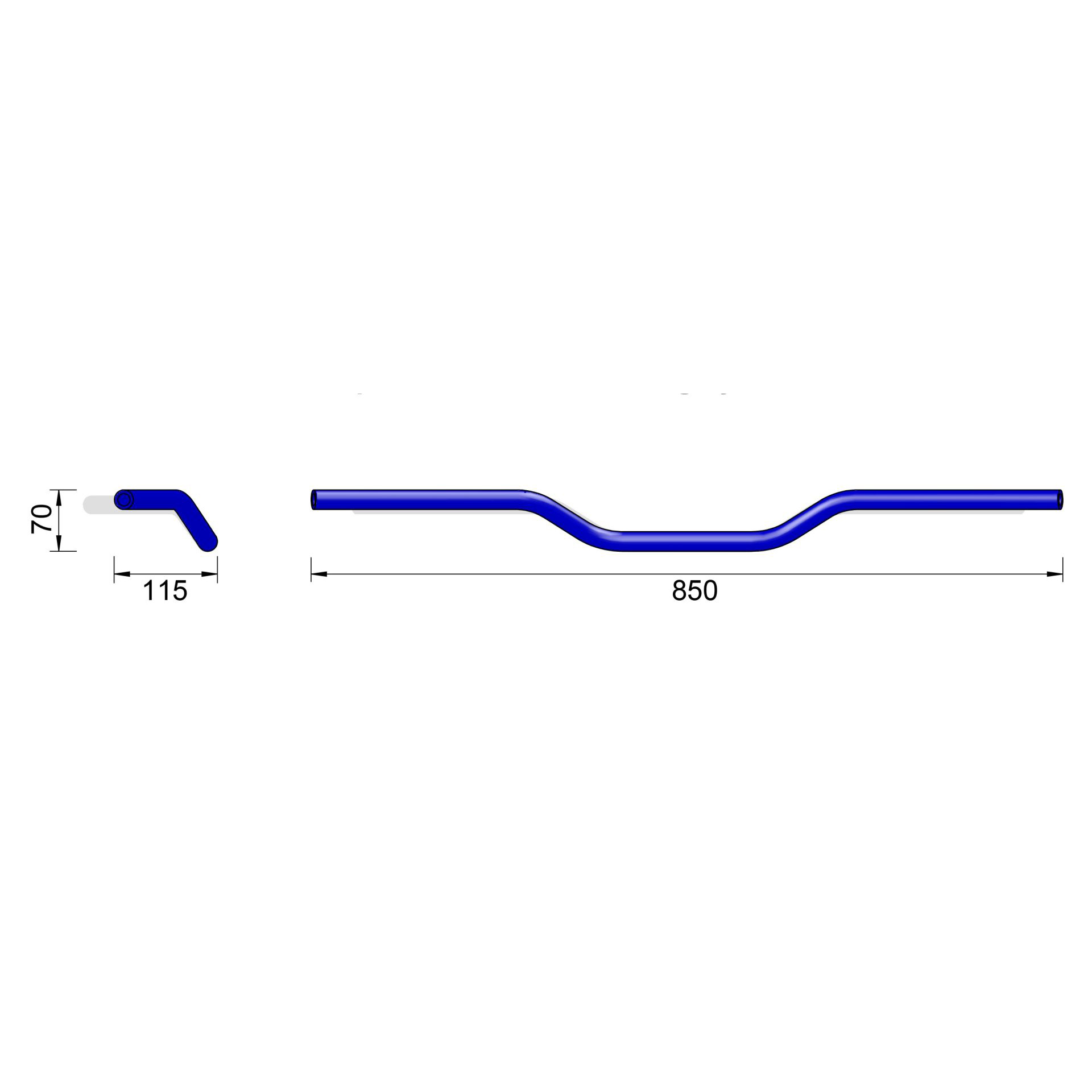 LSL-Lenker Ø22mm Alu Street Bar hoch A04 850mm-0002369080000000