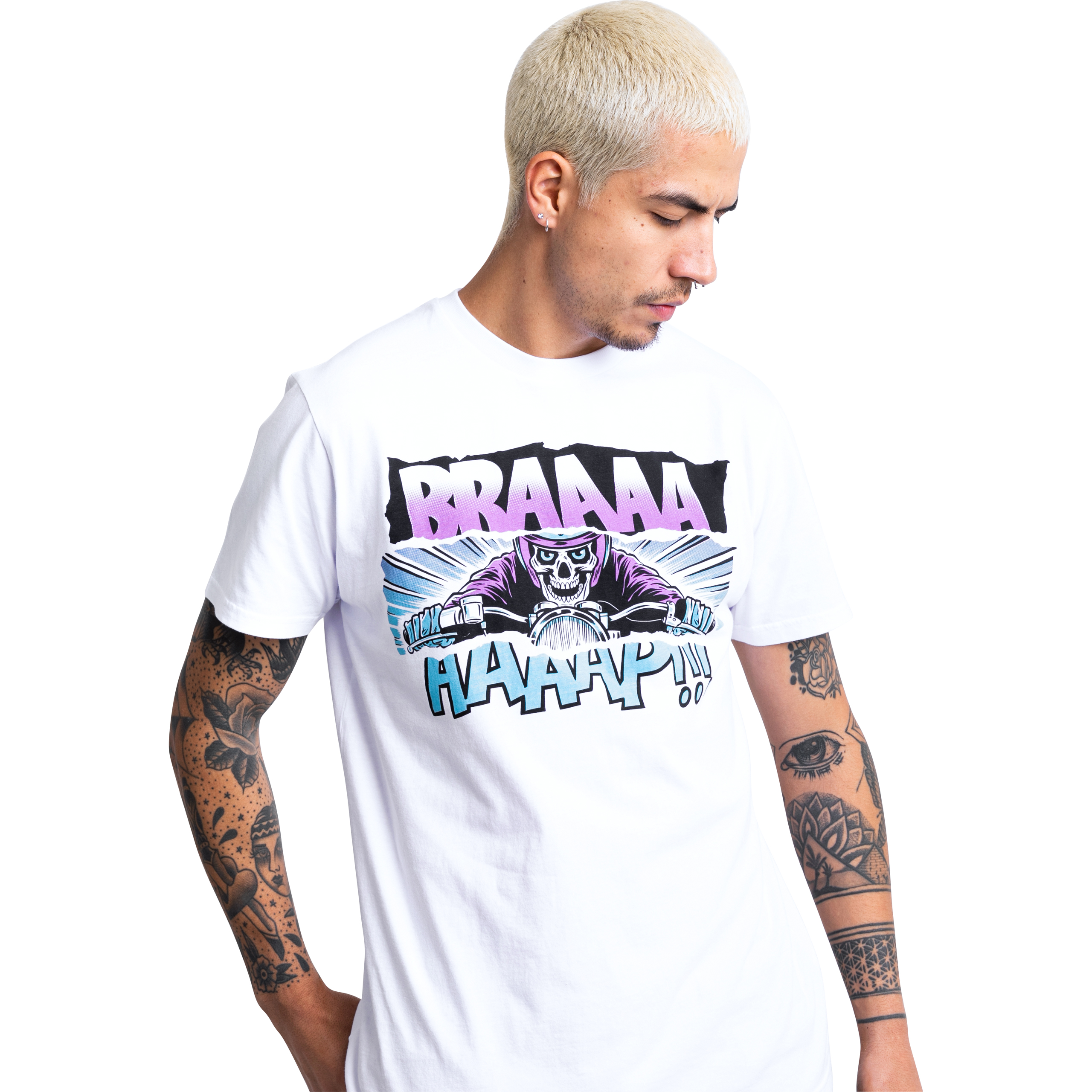John Doe-T-Shirt Braaaap V2.0 weiß M-8021291999004009
