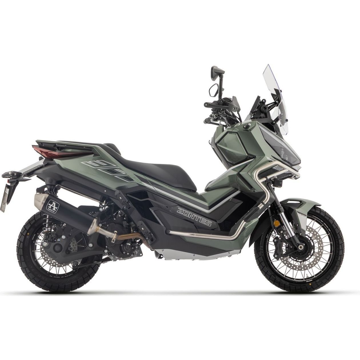Arrow Exhaust Auspuff Urban 53553AN schwarz für Zontes 368 G - Motorradteile & Ersatzteile - Auspuff