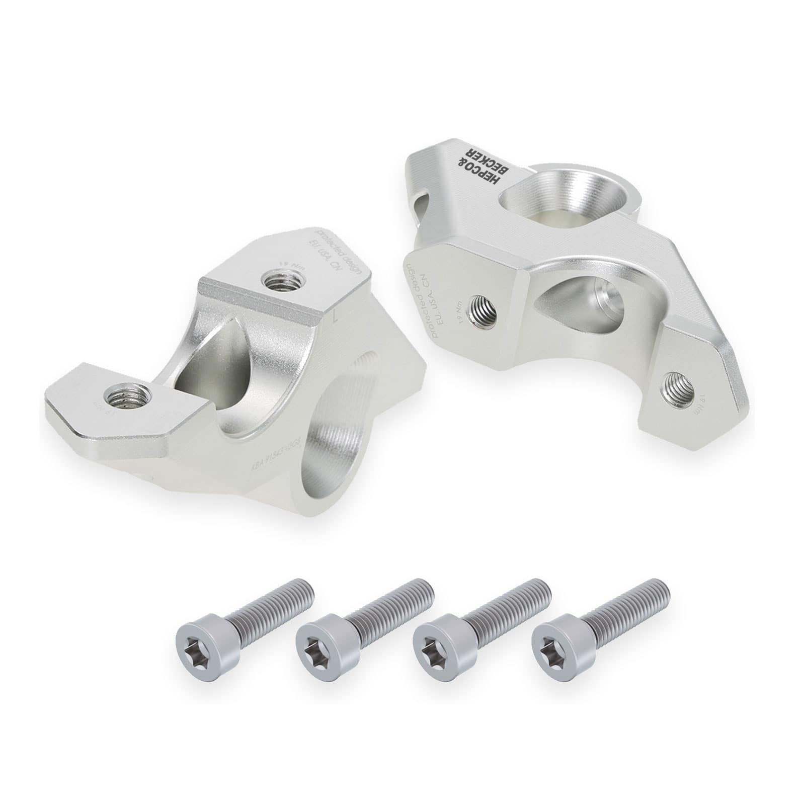 Hepco & Becker déport de guidon 30/33mm argent pour BMW R 1300 RT