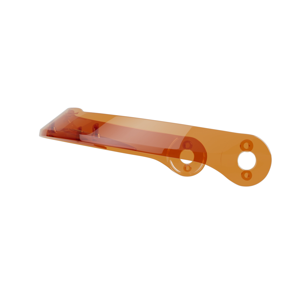 John Doe JD/ONE Schirm kurz orange transparent - Helme & Brillen - Helmvisiere
