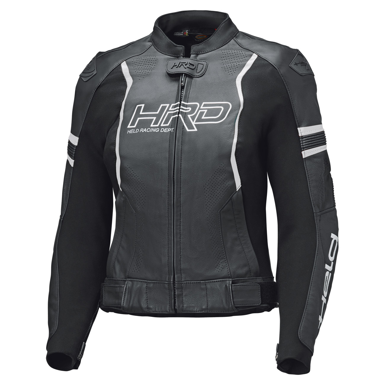 Held Street Rocket 4 Damen Lederjacke schwarz/weiß 44 - Motorradbekleidung - Sport Motorradbekleidung
