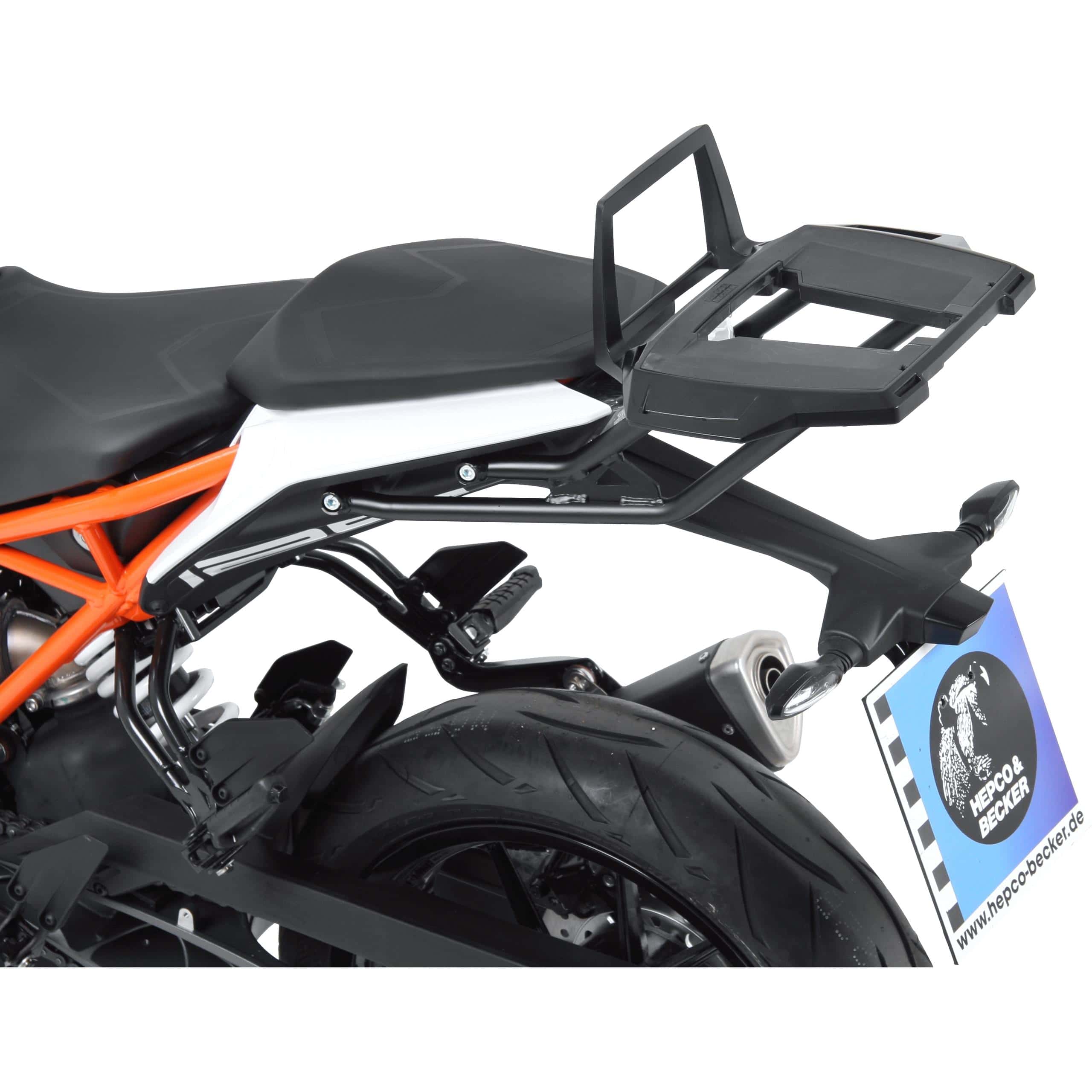 Hepco & Becker Alurack Gepäckbrücke schwarz für KTM Duke 390 2017- - Motorradzubehör - Motorradgepäck
