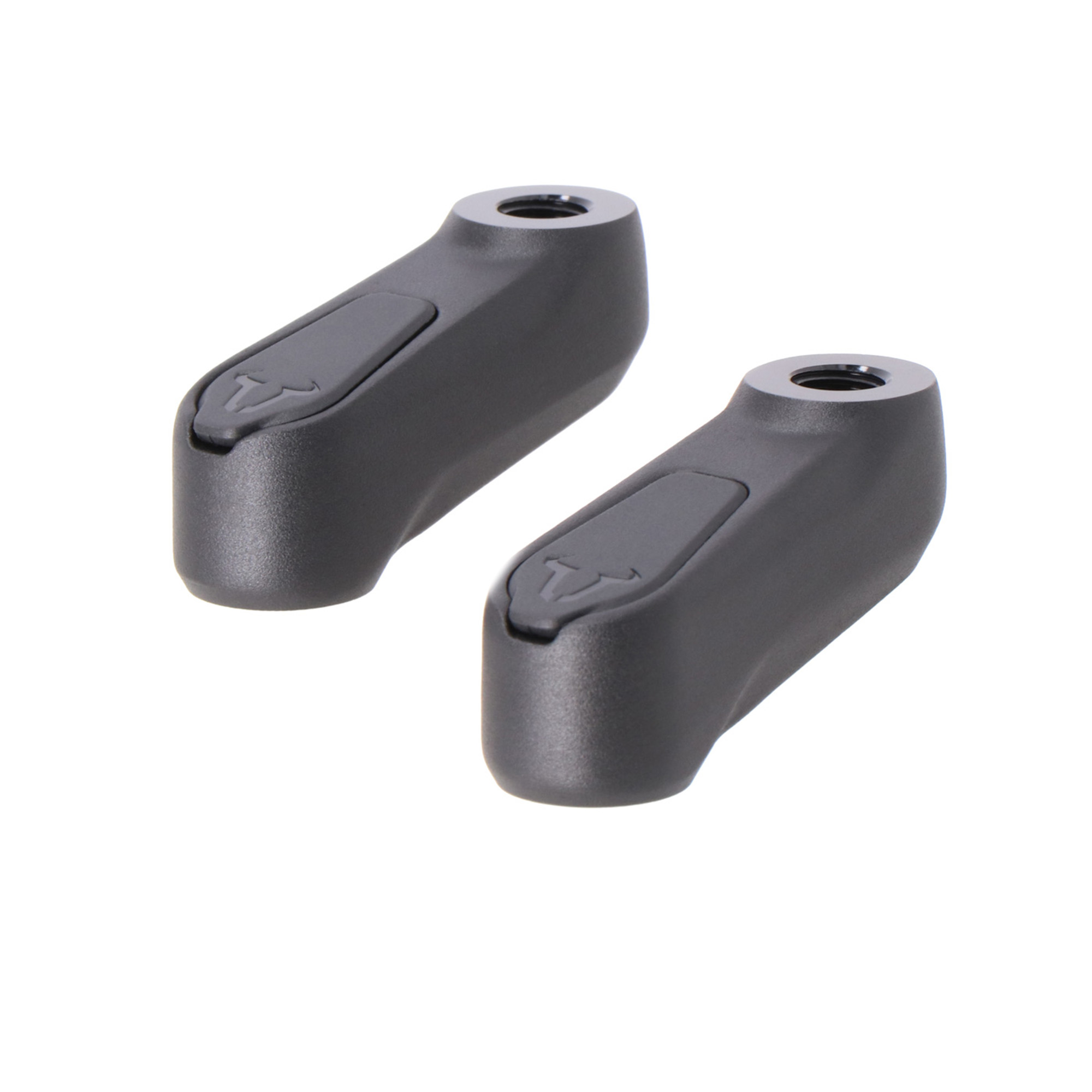 SW-MOTECH Spiegelverbreiterung Lenker Paar M10x1.5R/R schwarz 4x4cm - Motorradteile & Ersatzteile - Motorradspiegel