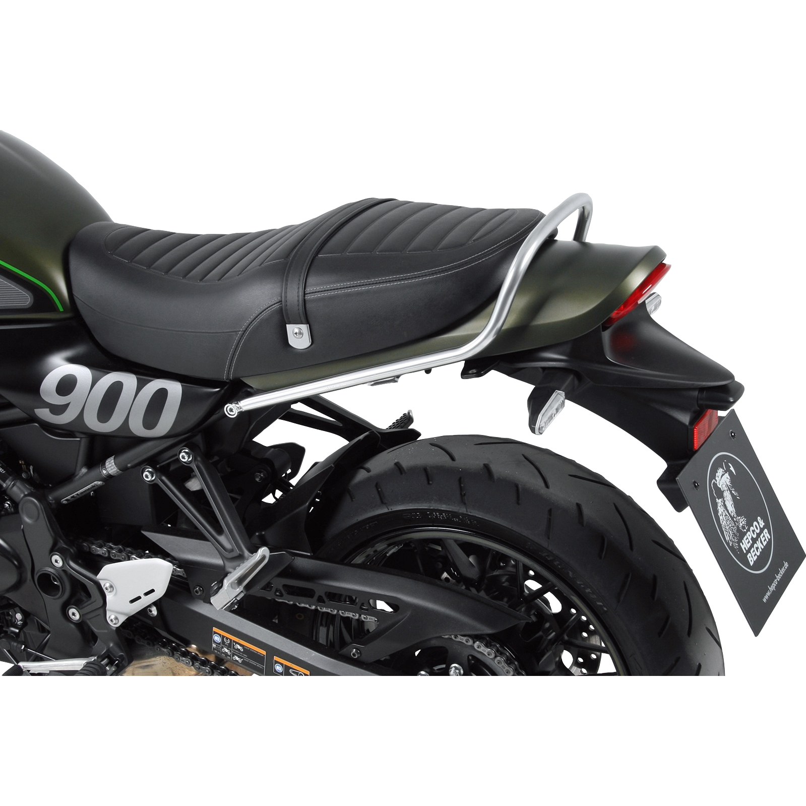 Hepco & Becker Soziushaltegriff/Reling chrom für Z 900 RS /Cafe 2018-2024 - Motorradteile & Ersatzteile - Lenker, Griffe & Hebel
