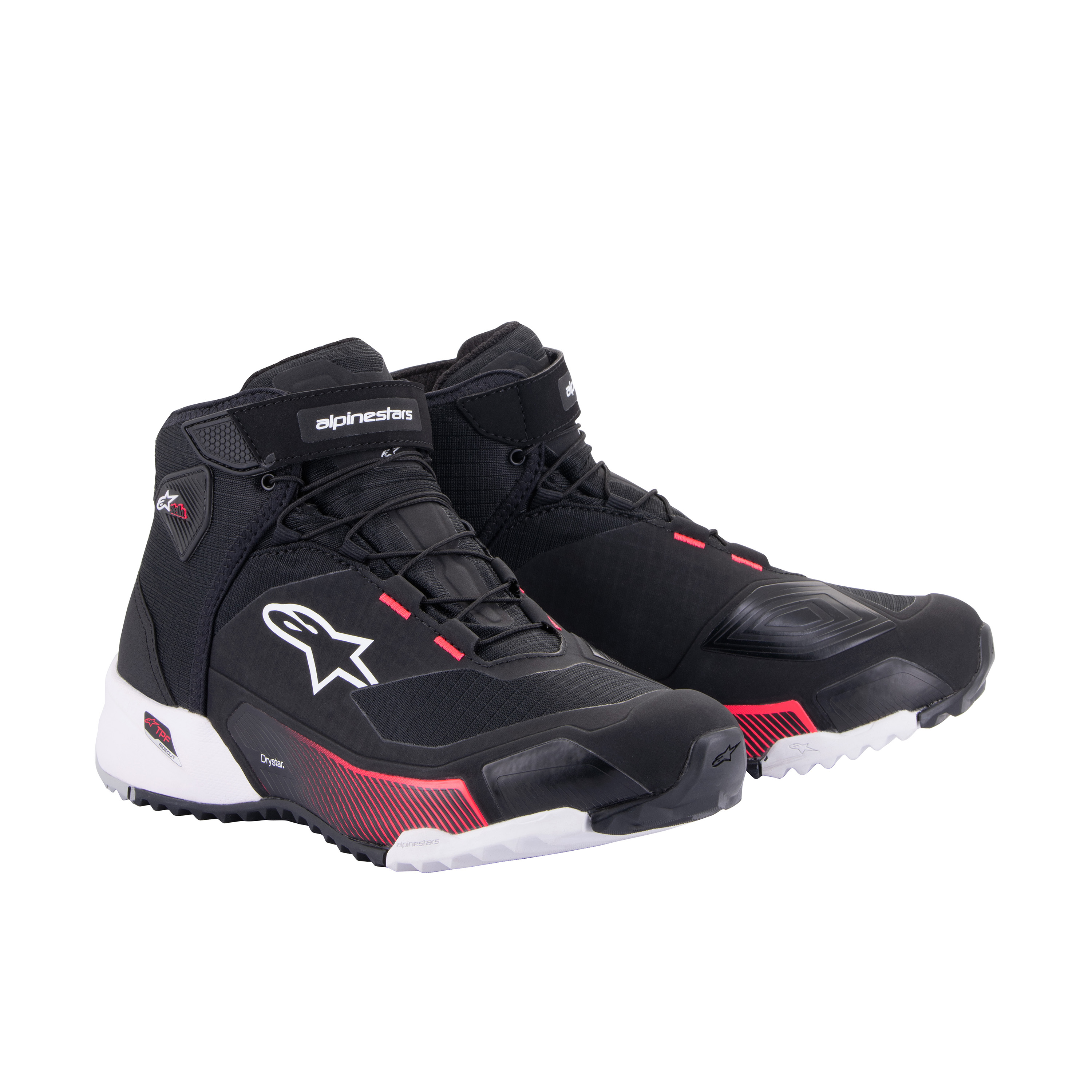 Alpinestars CR-X Damen Drystar Motorradschuh schwarz/weiß/pink 36 - Motorradbekleidung - Motorradstiefel & Motorradschuhe