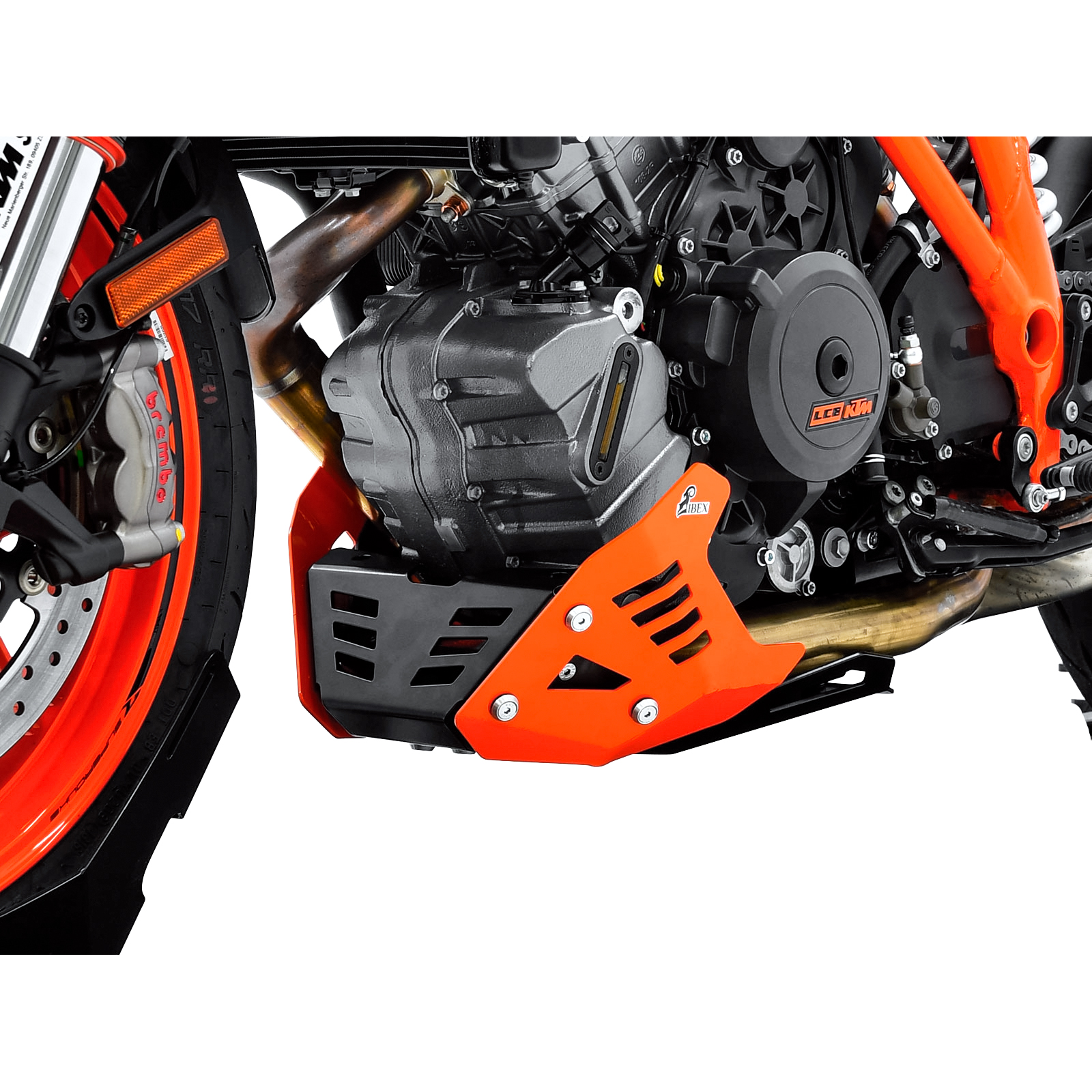 Zieger Motorschutz Alu orange/schwarz für KTM 1290 Super Duke R/GT - Motorradteile & Ersatzteile - Verkleidungen & Abdeckungen