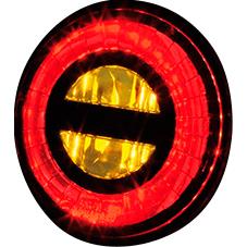 Highsider-LED Alu Rücklicht/Blinkerpaar Rocket Bullet Ø45mm-5710991029001521