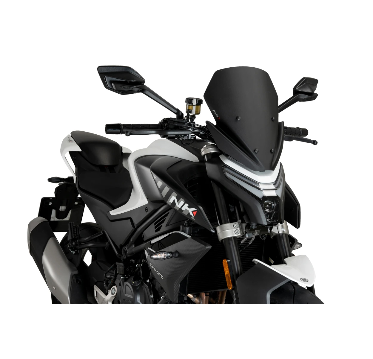 Puig Verkleidungsscheibe Sport mattschwarz für CF Moto 450 NK 23- - Motorradteile & Ersatzteile - Verkleidungen & Abdeckungen
