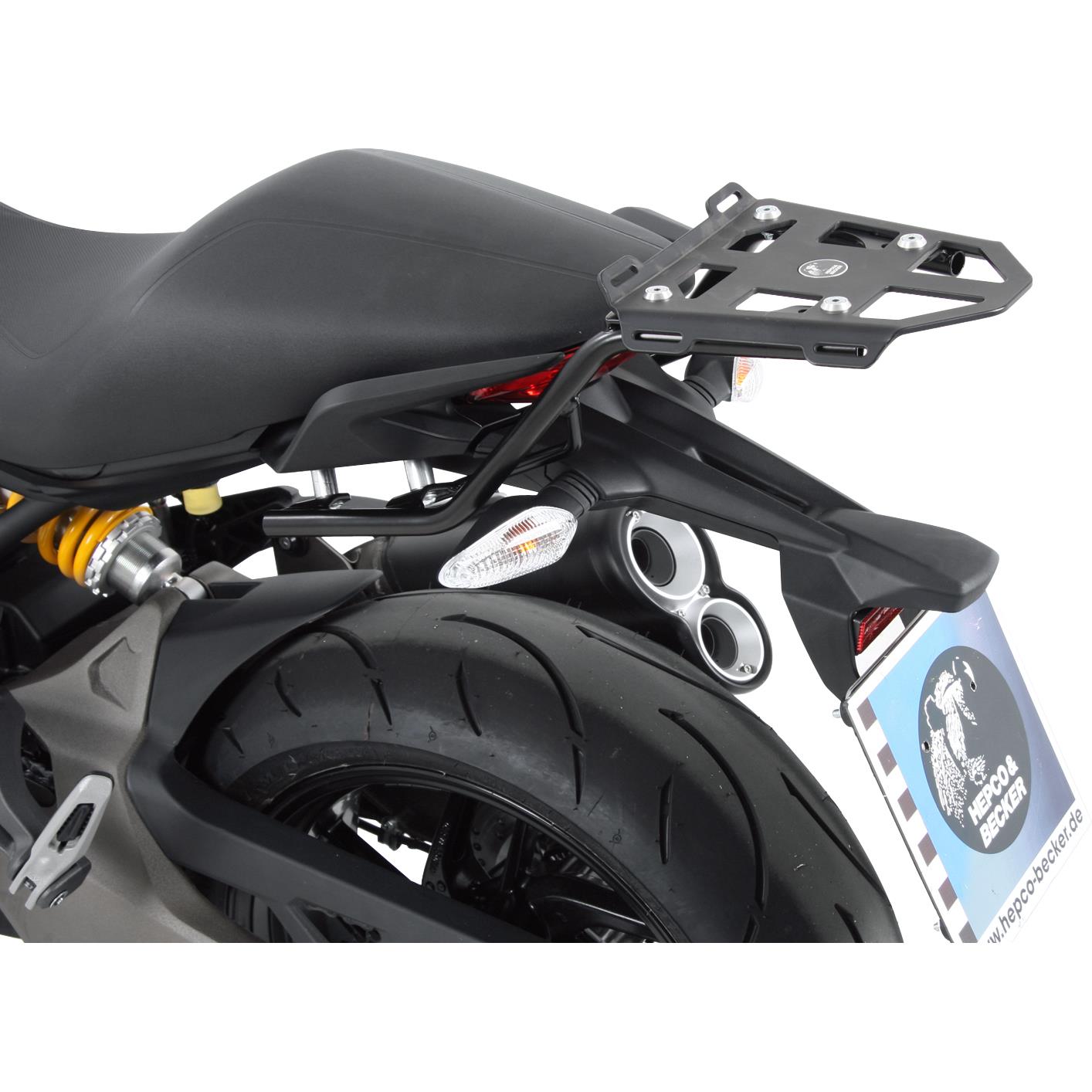 Hepco & Becker Minirack schwarz für Ducati Monster 821 - Motorradzubehör - Motorradgepäck