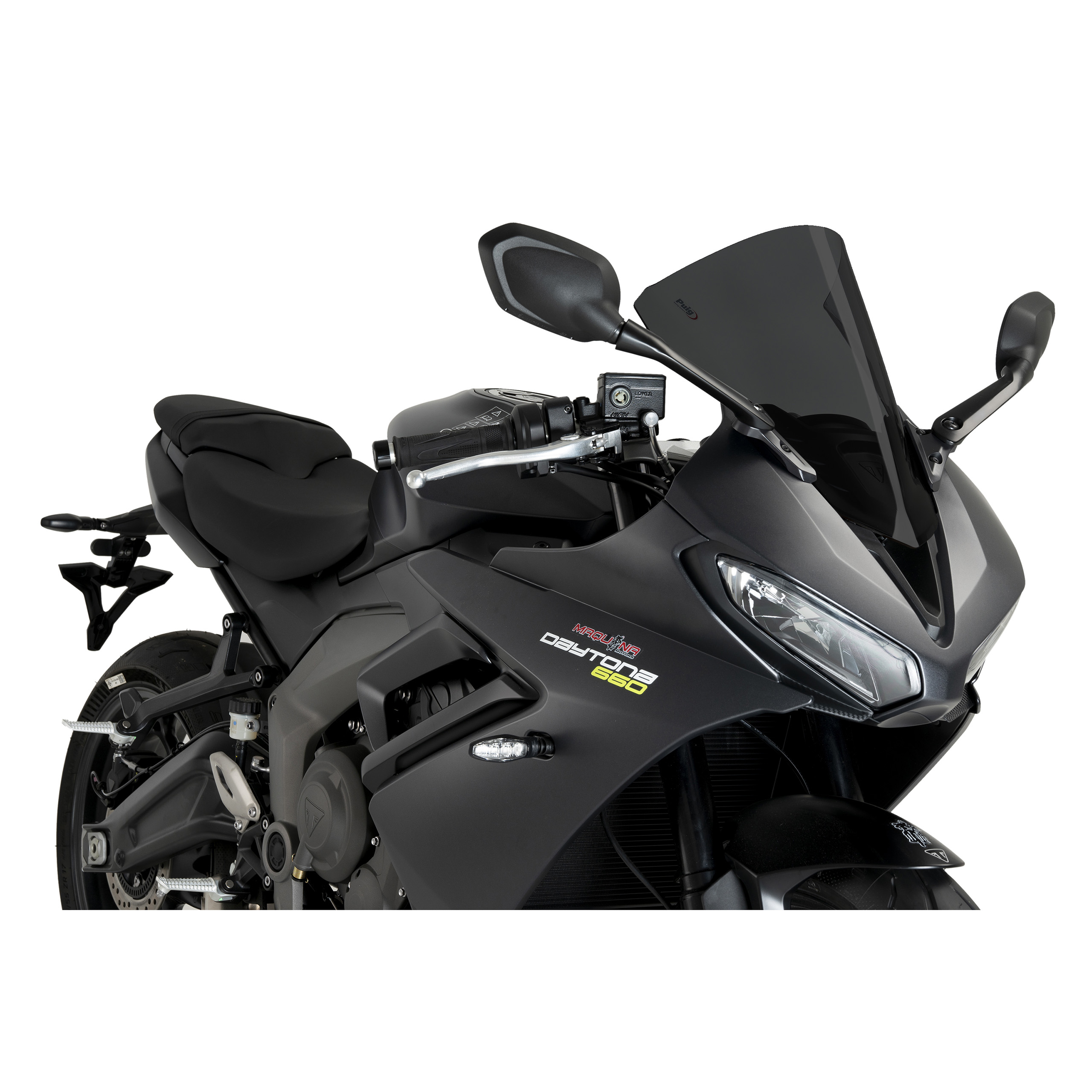 Puig Verkleidungsscheibe R-Racer stark getönt für Triumph Daytona - Motorradteile & Ersatzteile - Verkleidungen & Abdeckungen
