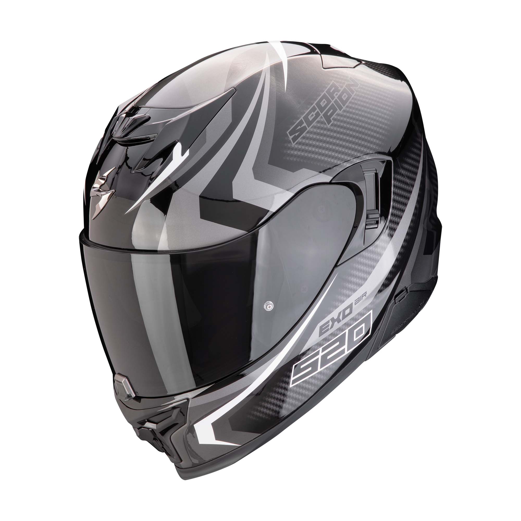 Scorpion EXO 520 Evo Air Terra schwarz/silber/weiß XL - Helme & Brillen - Sport Helme & Brillen
