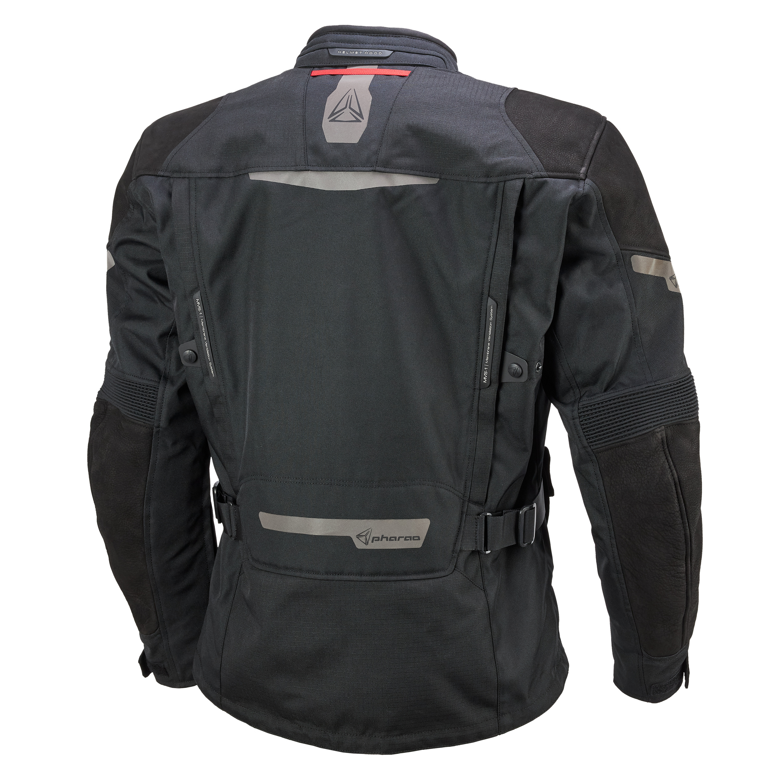 Pharao-Jucar WP Leder-/Textiljacke schwarz M-0000857003001009