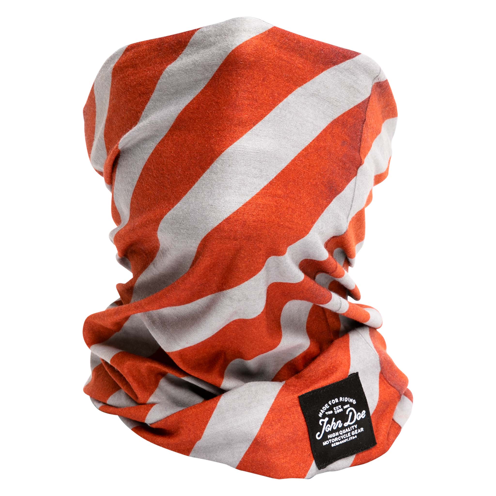 John Doe-Tube Stripes 1 Halstuch rot/weiß-0000500999057000