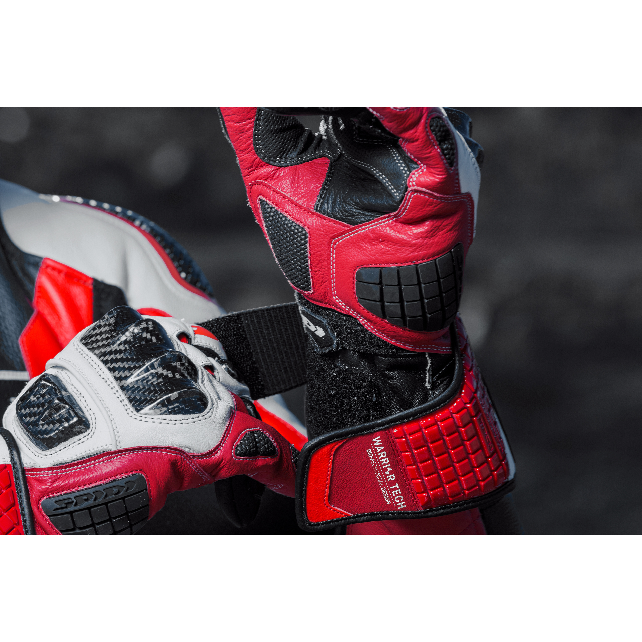 SPIDI-Carbo Track Evo Lederhandschuh lang rot XXL-3117041006002012