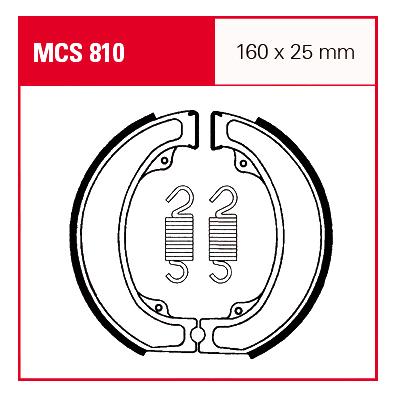 TRW Lucas Bremsbacken iF MCS810 160x25mm - Motorradteile & Ersatzteile - Bremsen