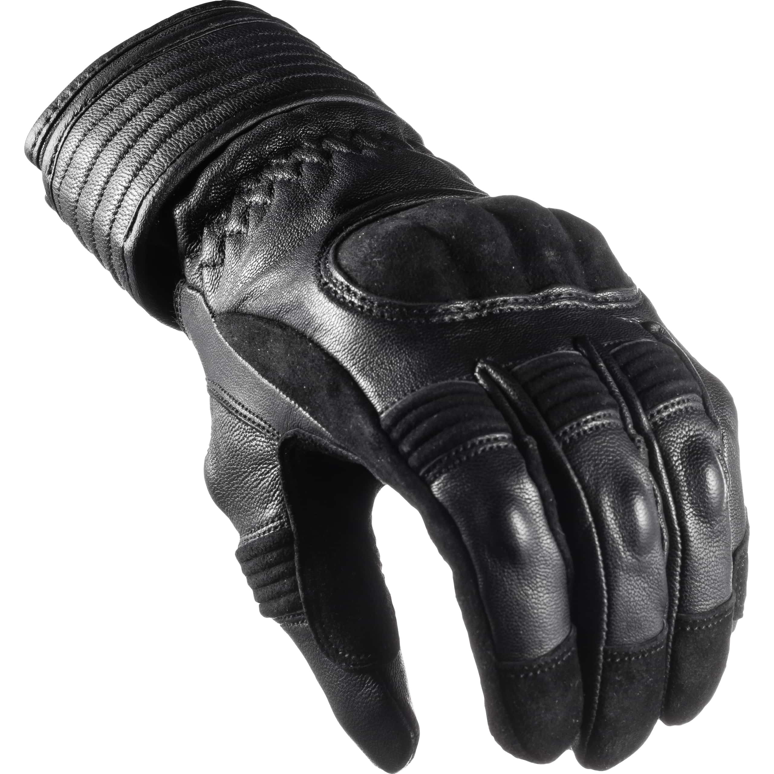 Spirit Motors-Sandy Outlaw WP Damen Lederhandschuh lang schwarz 8-3115281006001934