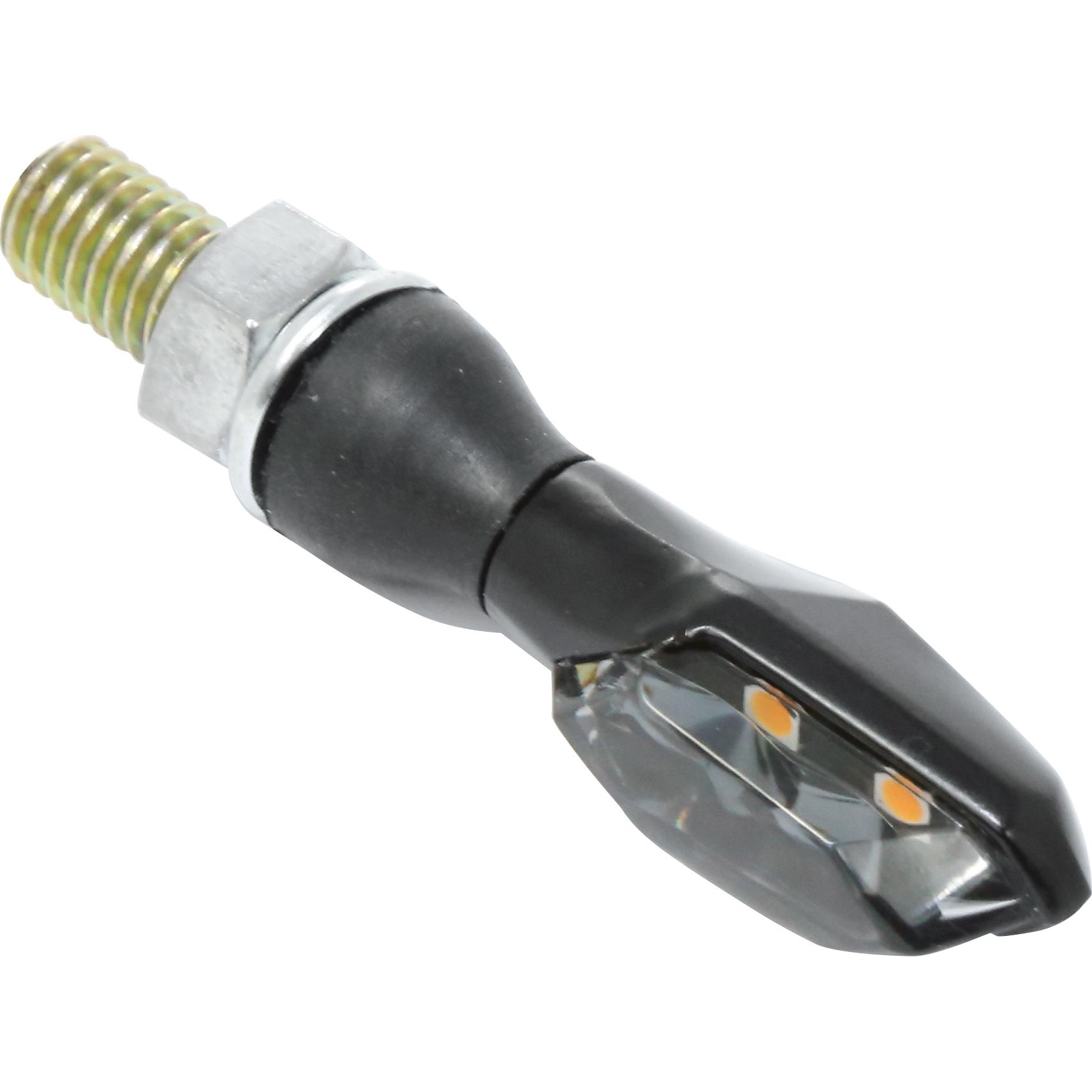 Highsider-LED Blinkerpaar Sonic-X2 M8 Metall schwarz, getöntes Glas-5706141020000880