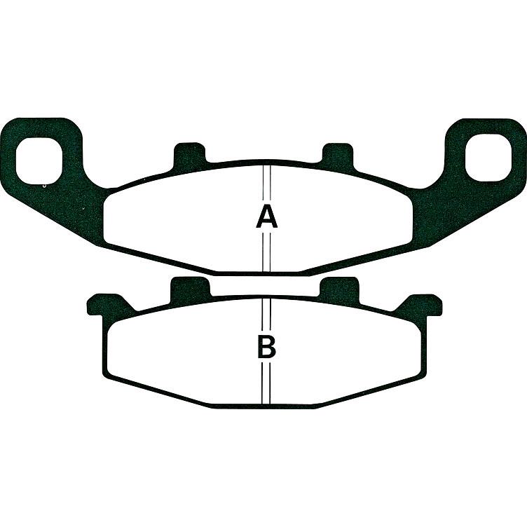 Hi-Q Bremsbeläge organisch FA129 141/95x41,5/34,5x9,7mm - Motorradteile & Ersatzteile - Bremsen