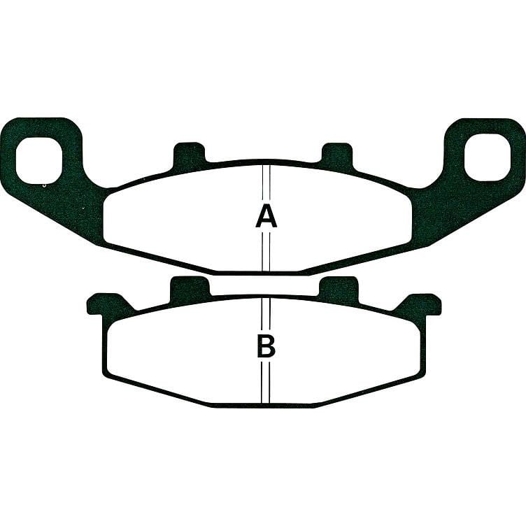 Hi-Q Bremsbeläge organisch FA129 141/95x41,5/34,5x9,7mm - Motorradteile & Ersatzteile - Bremsen