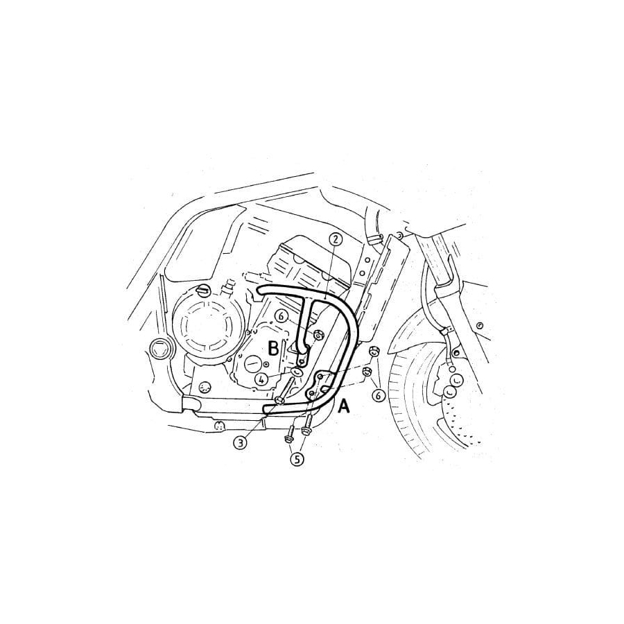 Hepco & Becker Sturzbügel schwarz für Yamaha FZS 1000 Fazer - Motorradteile & Ersatzteile - Anbauteile