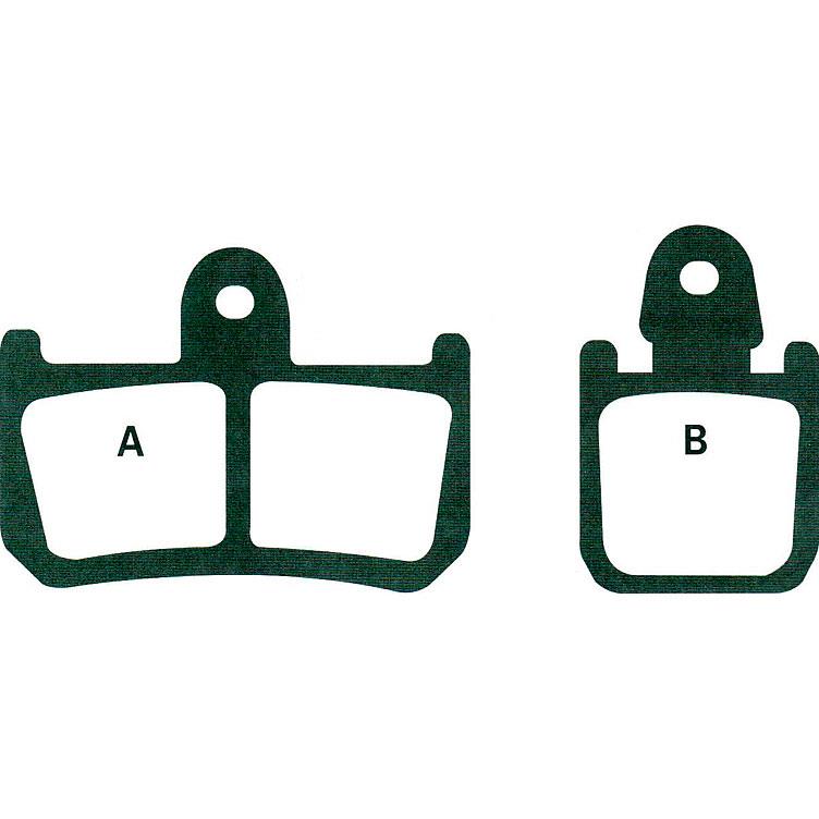 Hi-Q Bremsbeläge organisch FA442/4  61,85/48x44,25/30,8x8,1mm - Motorradteile & Ersatzteile - Bremsen