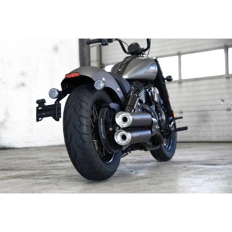 Escape Miller Exhaust SlashCut par negro/pulido para Sport Chief/RT 25-