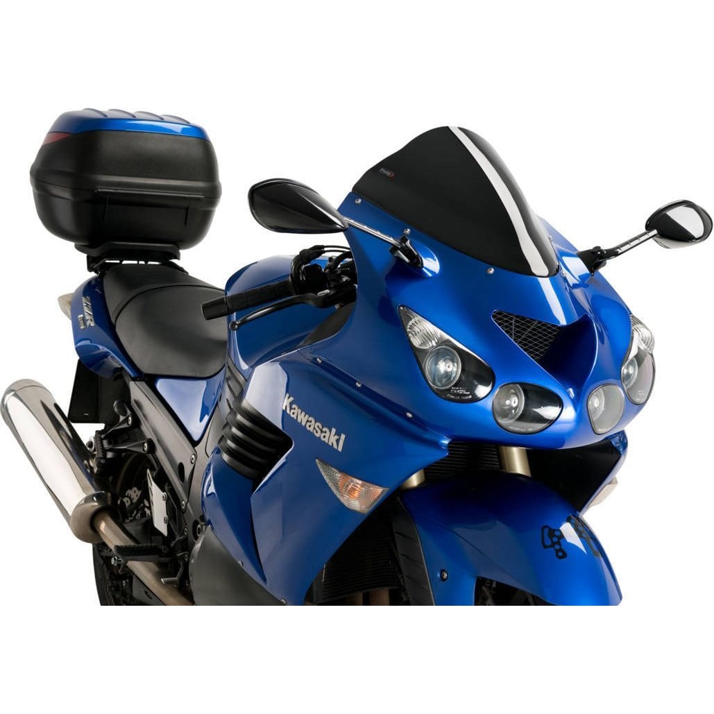 Puig Racingscheibe schwarz für Kawasaki ZZ-R 1400 2006-2020 - Motorradteile & Ersatzteile - Anbauteile