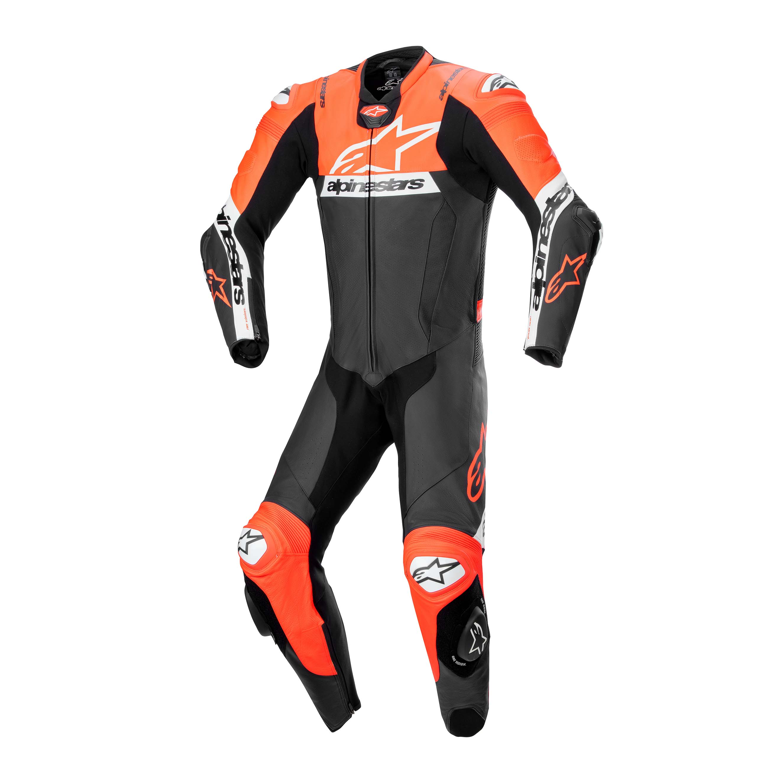 Alpinestars-Missile V2 Ward Lederkombi 1-tlg. schwarz/rot/weiß 50-0000609999075306