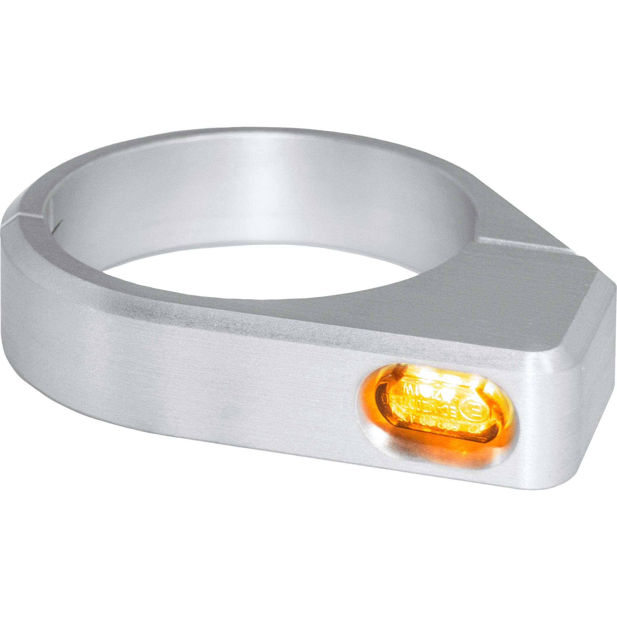 HeinzBikes LED Blinkerpaar ZC-Line Micro für Gabel 39-41mm silber - Motorradteile & Ersatzteile - Beleuchtung