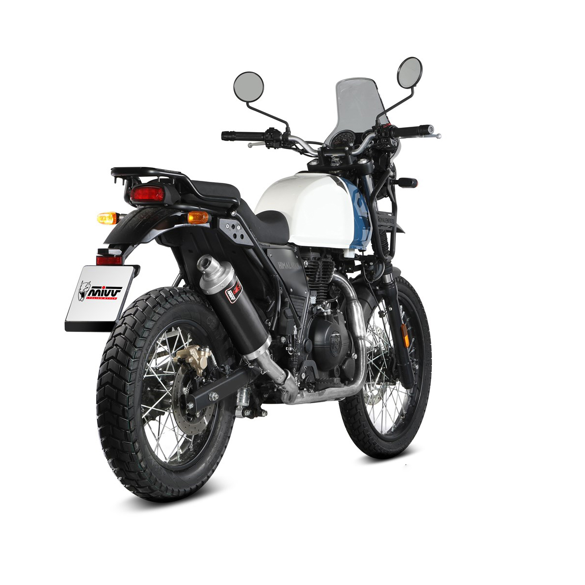 MIVV-Auspuff Dakar RE.003.KDKB schwarz für Himalayan 411 21-24-0000222003015020