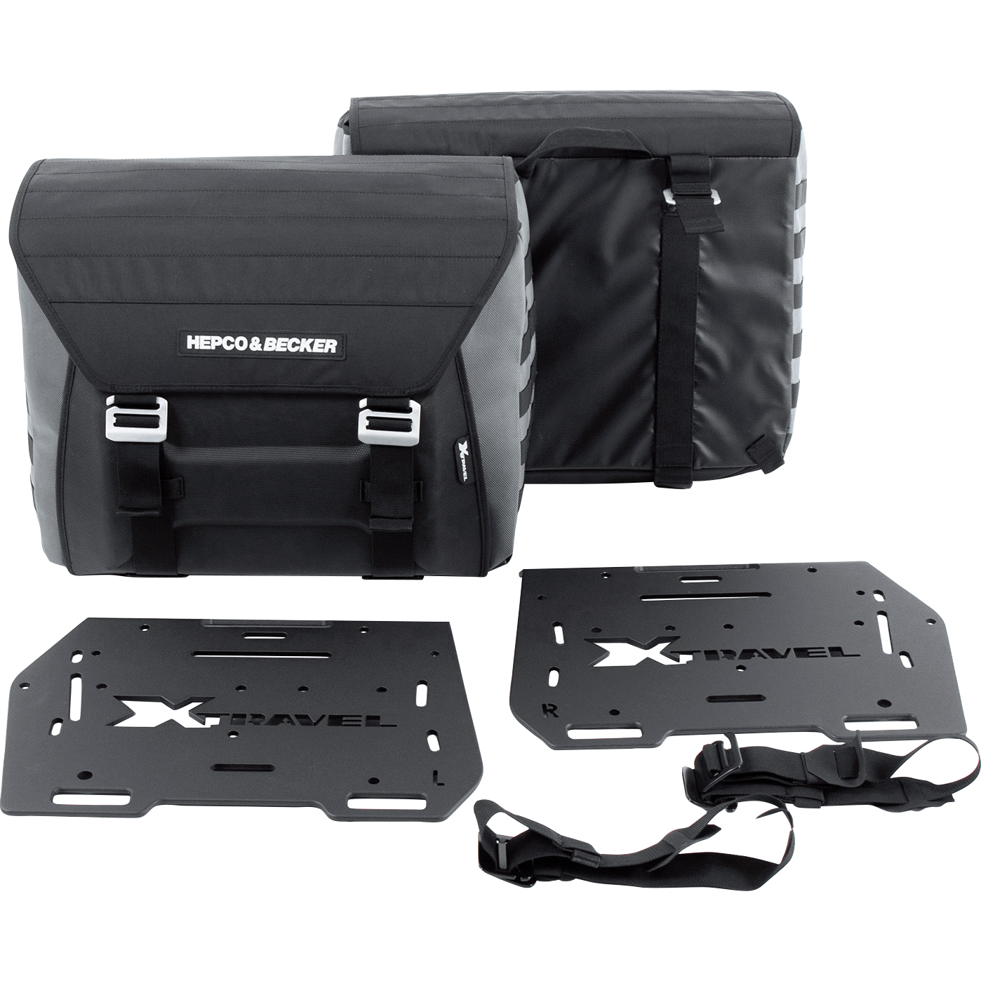 Hepco & Becker-Satteltasche Xtravel für Rohrträger-5737341