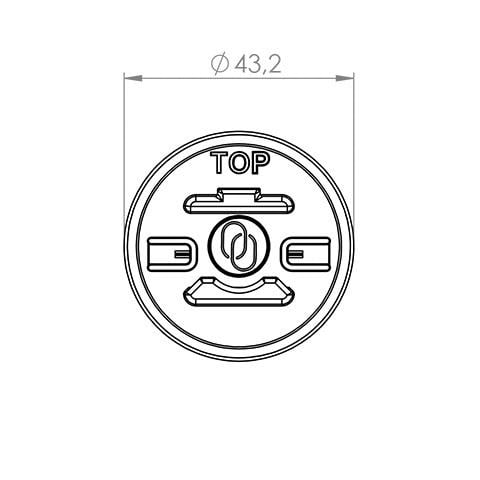 SP Connect-Vent Mount Snap SPC für Lüftungsgitter-5741571181010150