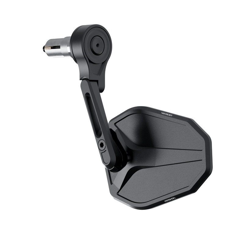 HIGHSIDER pro Lenkerendenspiegel für 12-22mm Victory-Slim Evo kurz schwarz - Motorradteile & Ersatzteile - Motorradspiegel
