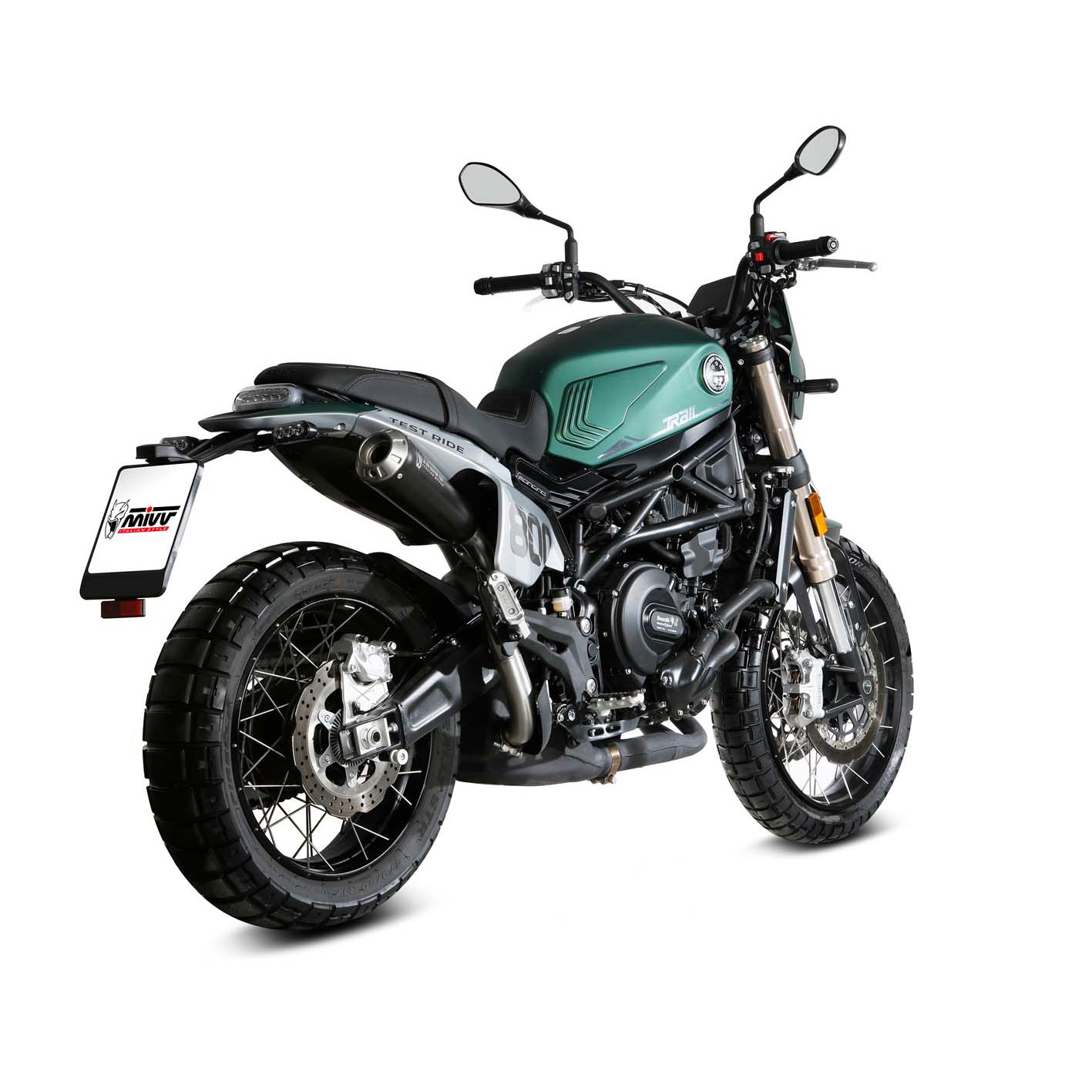 MIVV Auspuff X-M1 schwarz für Benelli Leoncino 800 Trail - Motorradteile & Ersatzteile - Auspuff