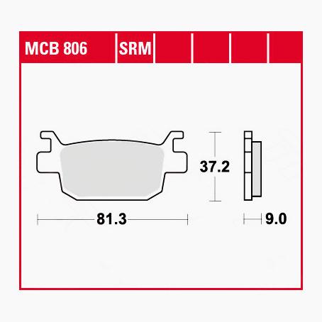 TRW Lucas-Bremsbeläge Sintermetall Scooter SRM-5707341268001250